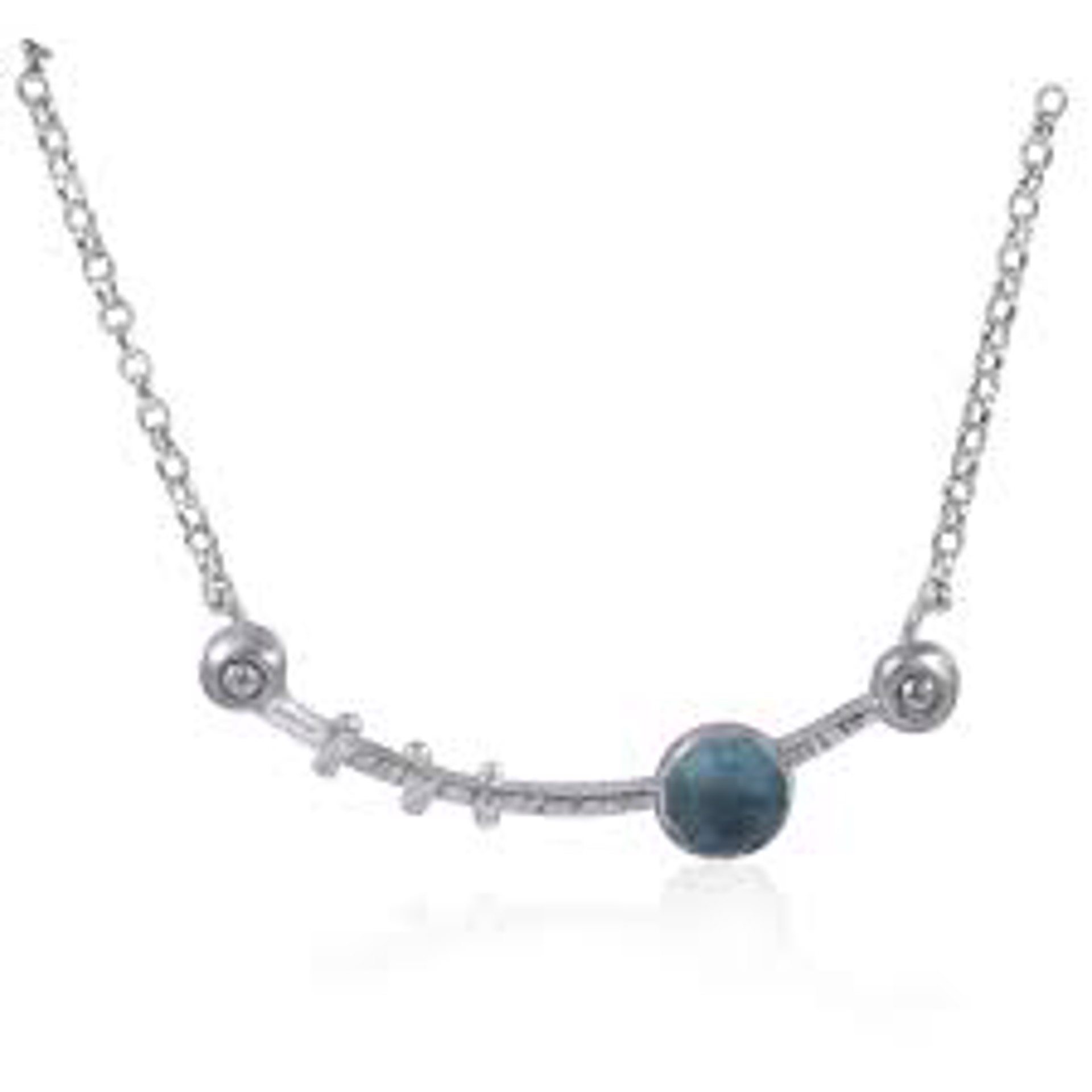 Comet Necklace- blue topaz by Kristen Baird