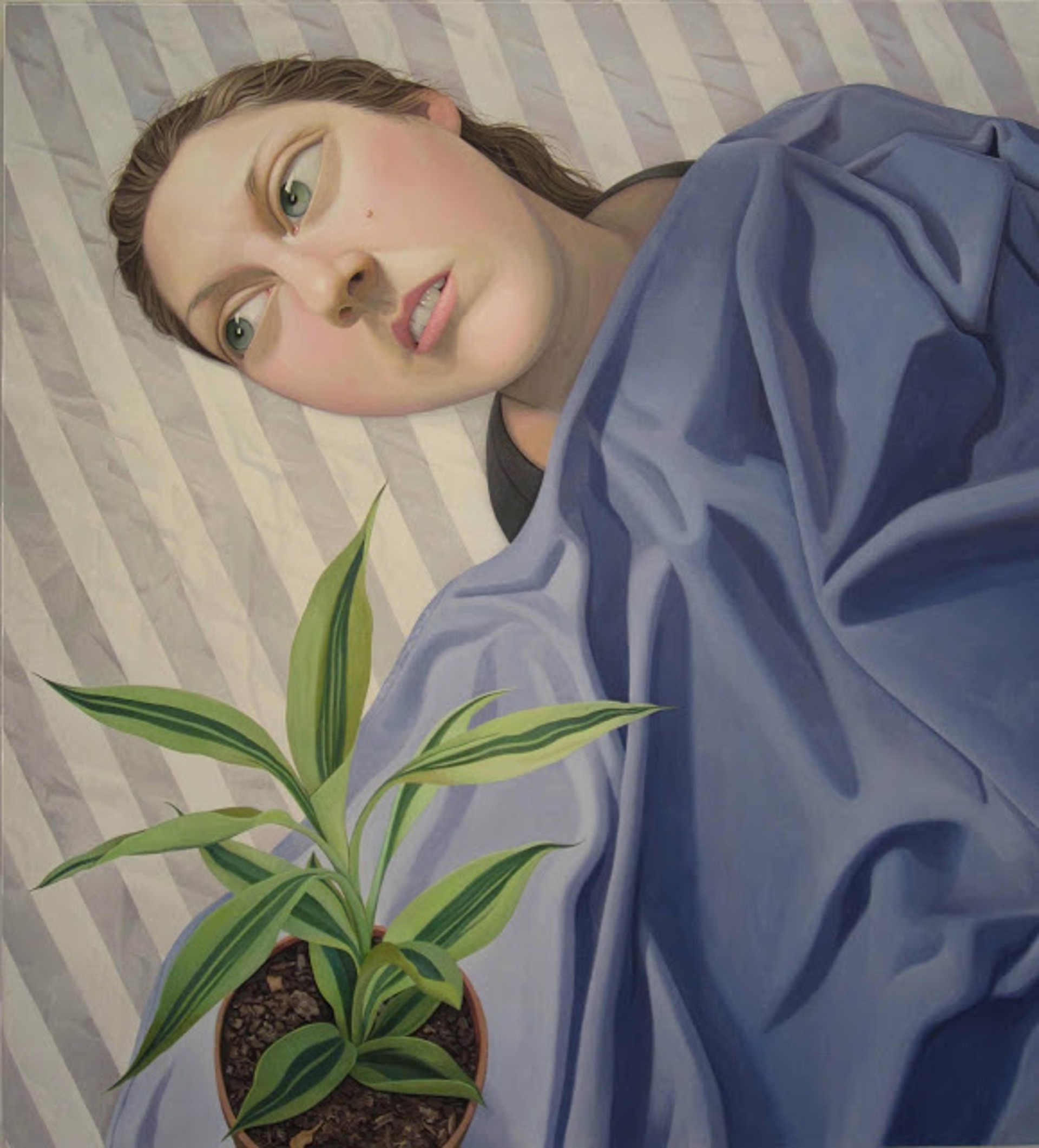 Untitled (Marcy with Plant) by Travis Collinson