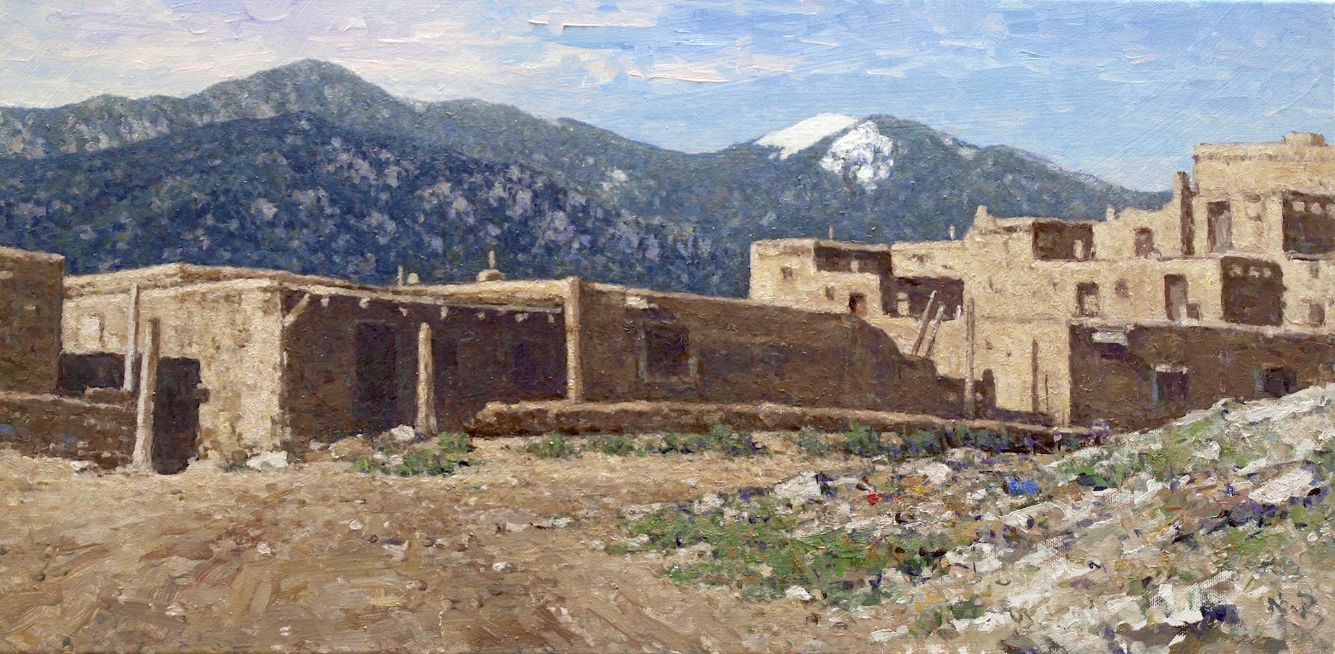 Taos Pueblo by Nikolo Balkanski
