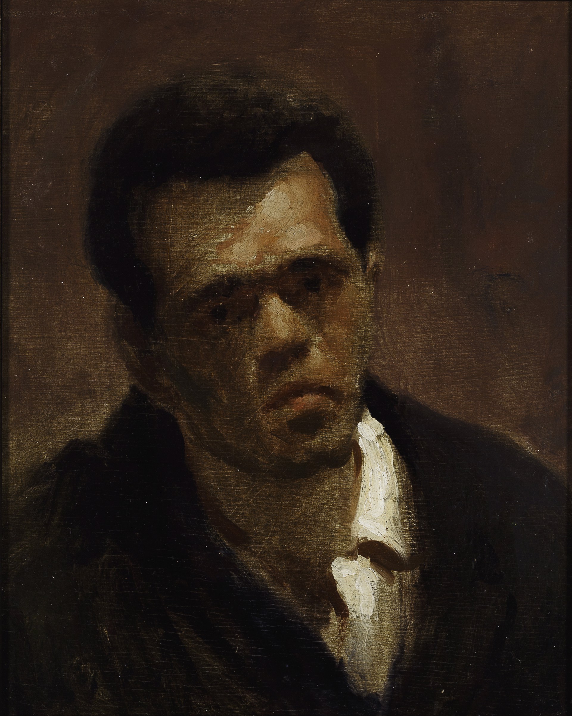 Early Self Portrait from Arts Student League by Elias Rivera