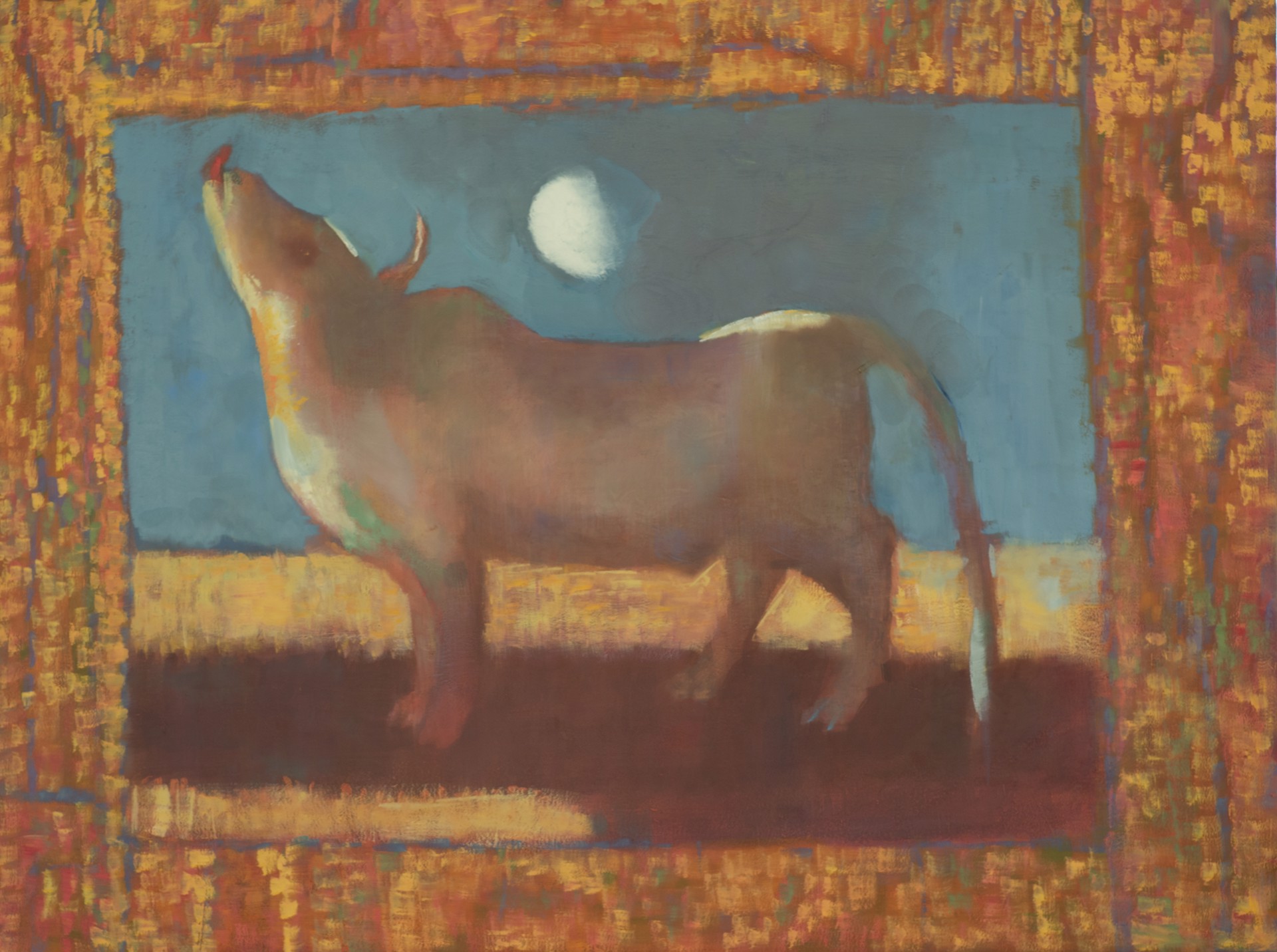 Bull and Moon by Greg Decker