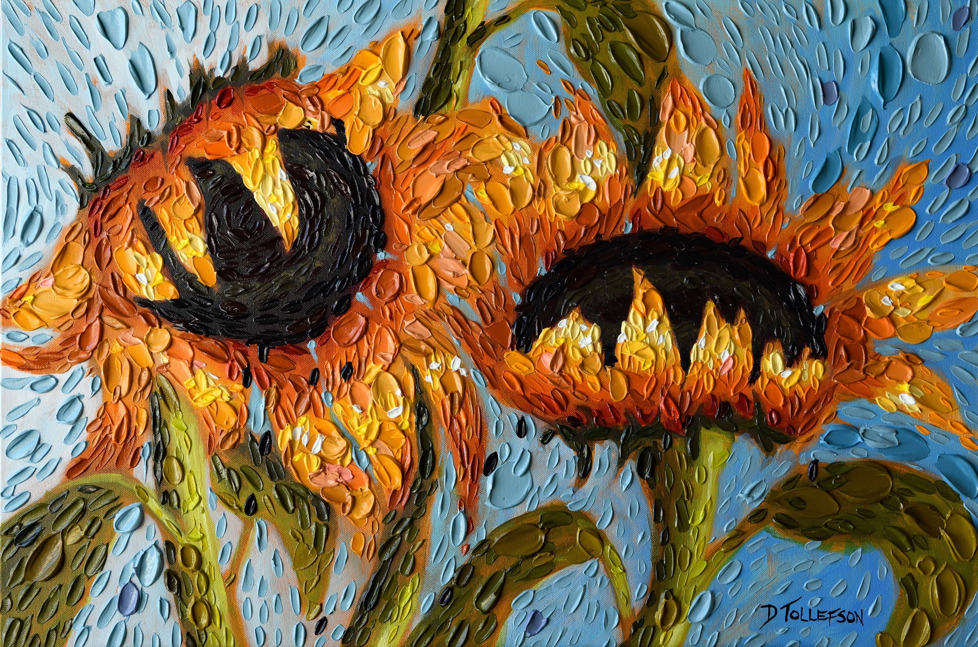 Serenity Sunflowers by Dena Tollefson