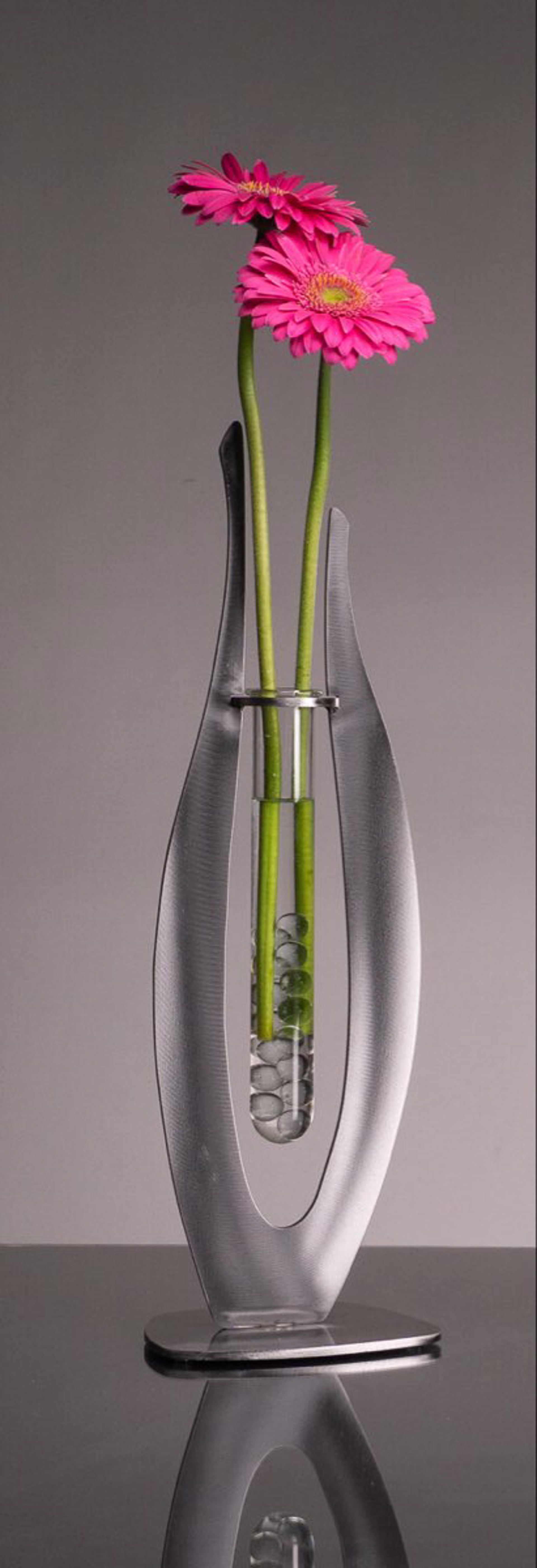 Silver Raindrop Vase or Candle Holder by Ken and Julie Girardini