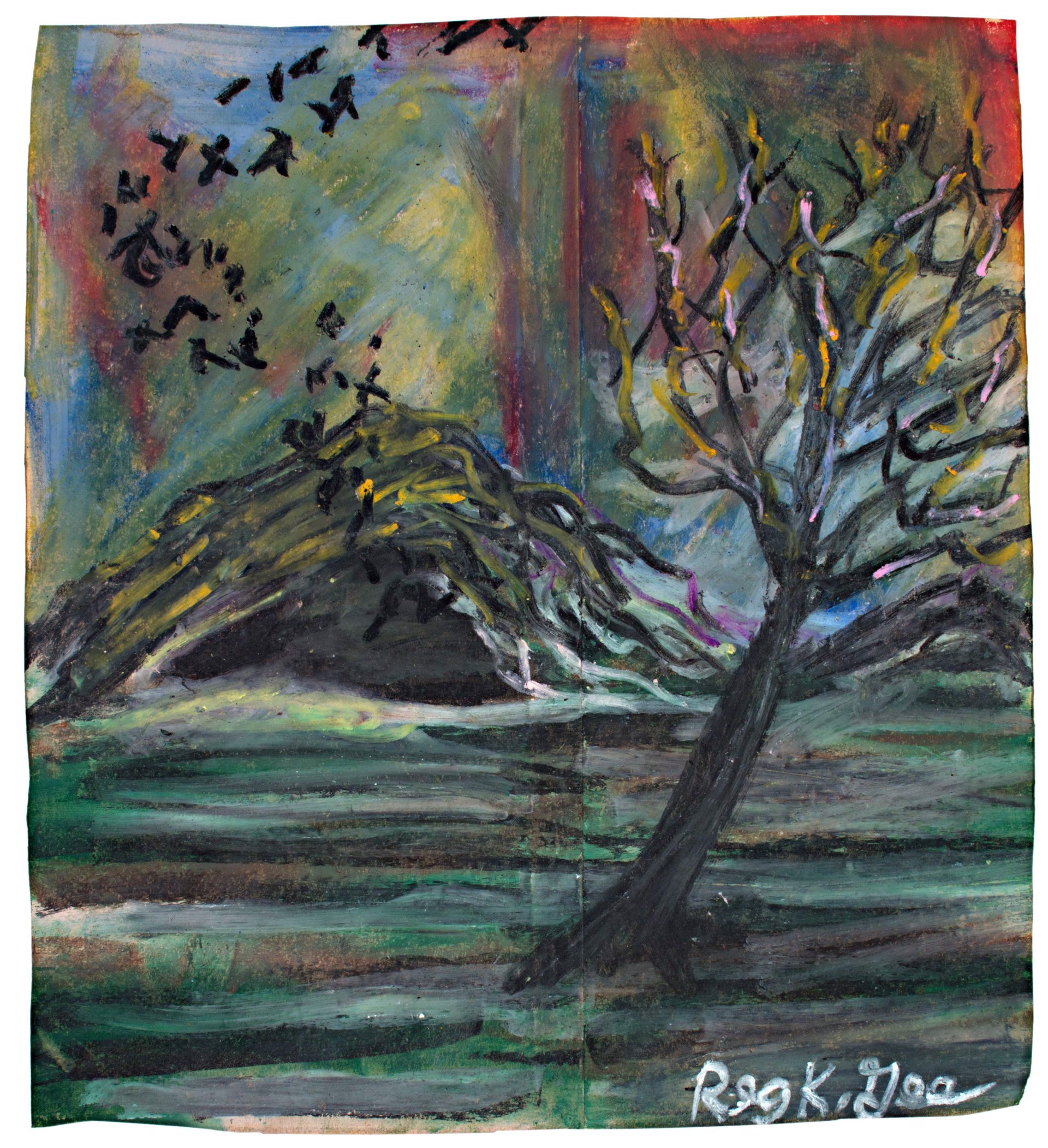 Bats from Cave by Reginald K. Gee
