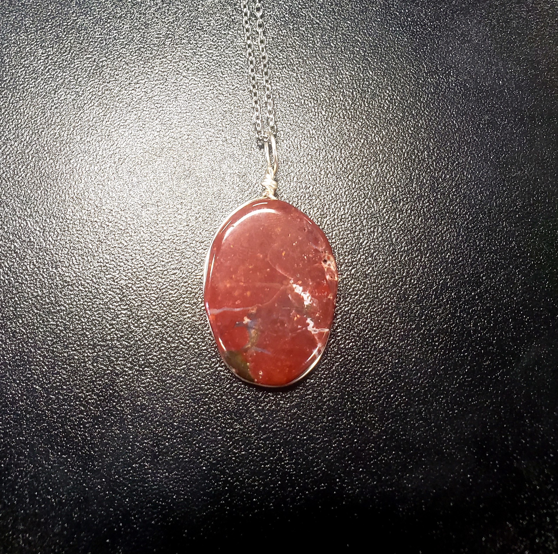 Red Jasper pendant by Betty Binder