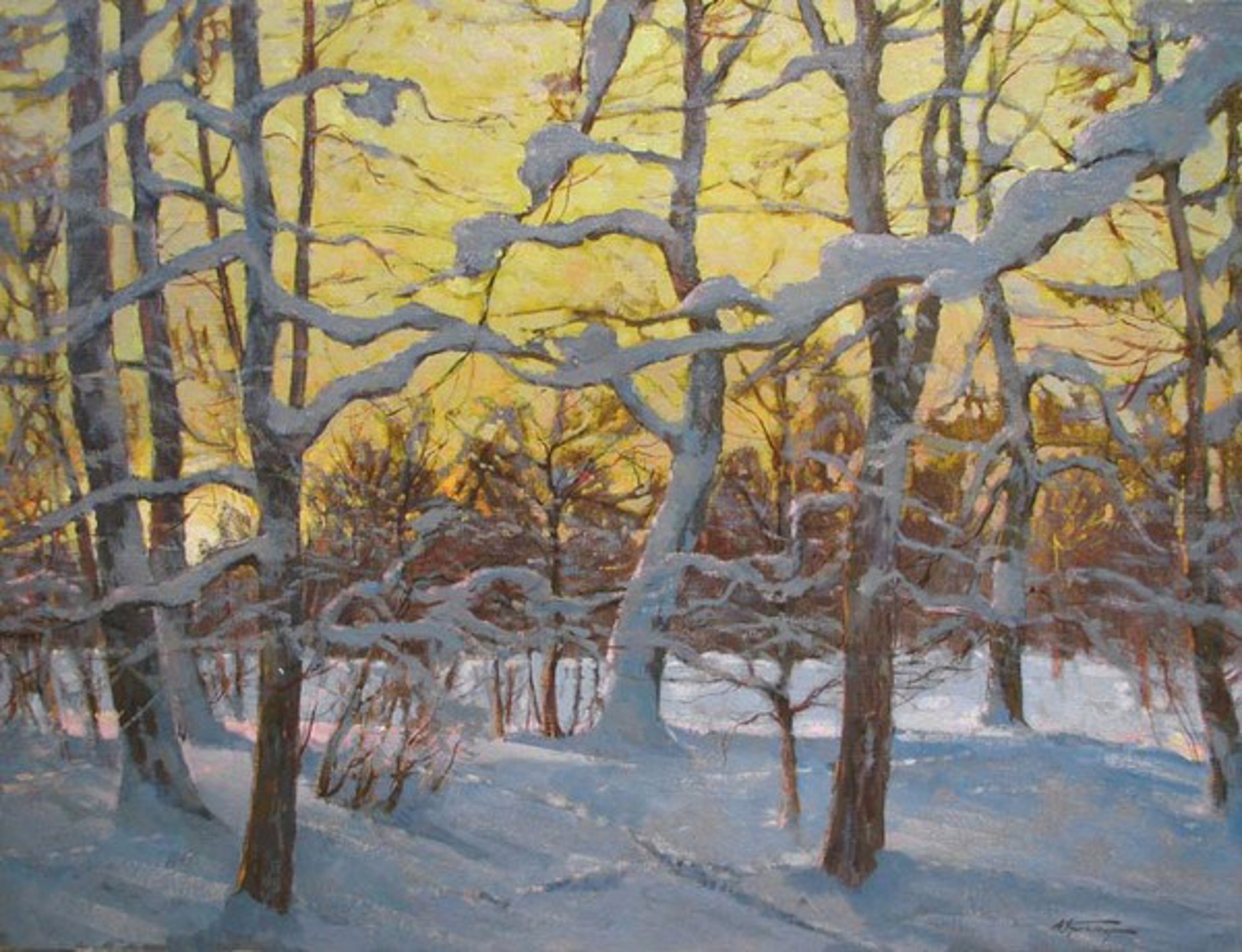 Snowy Trees by Alexander Kremer