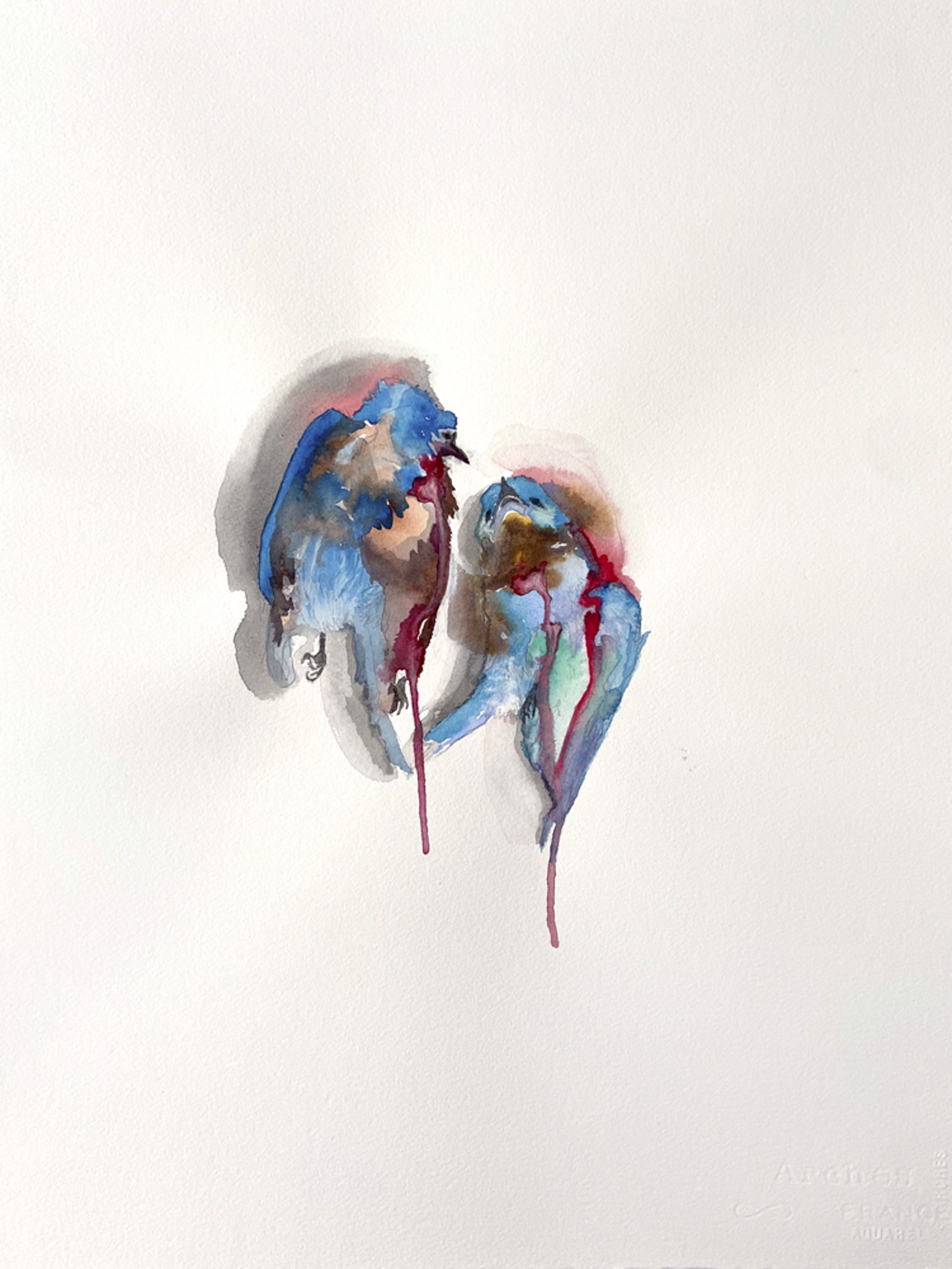 Broken Hearted Bluebirds by Chuck Carbia