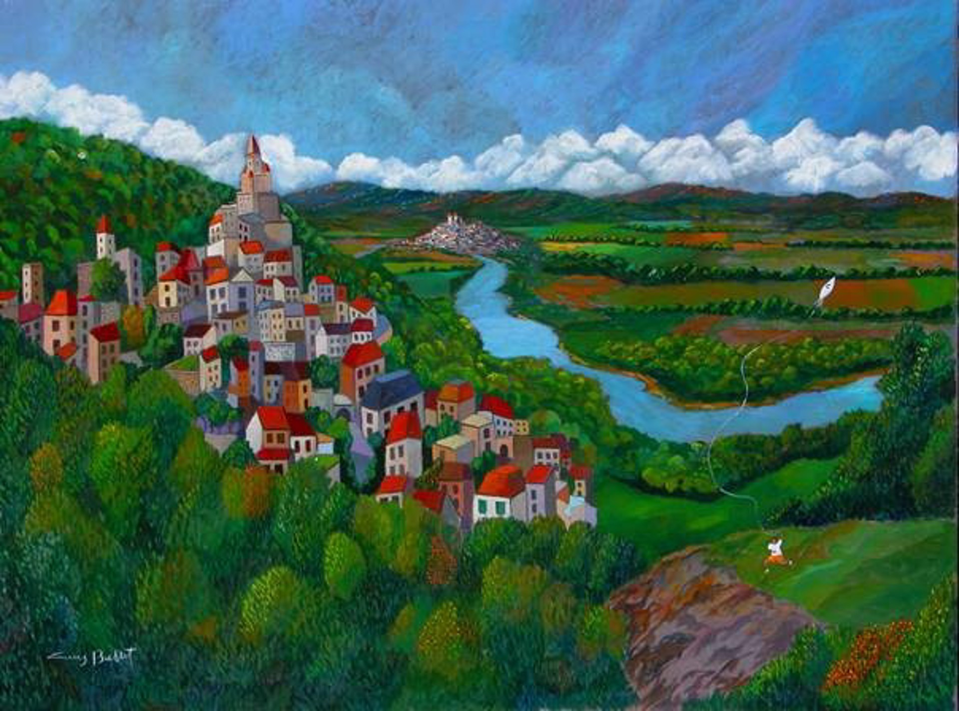 Dordogne Valley, Last Day Of Summer by Guy Buffet