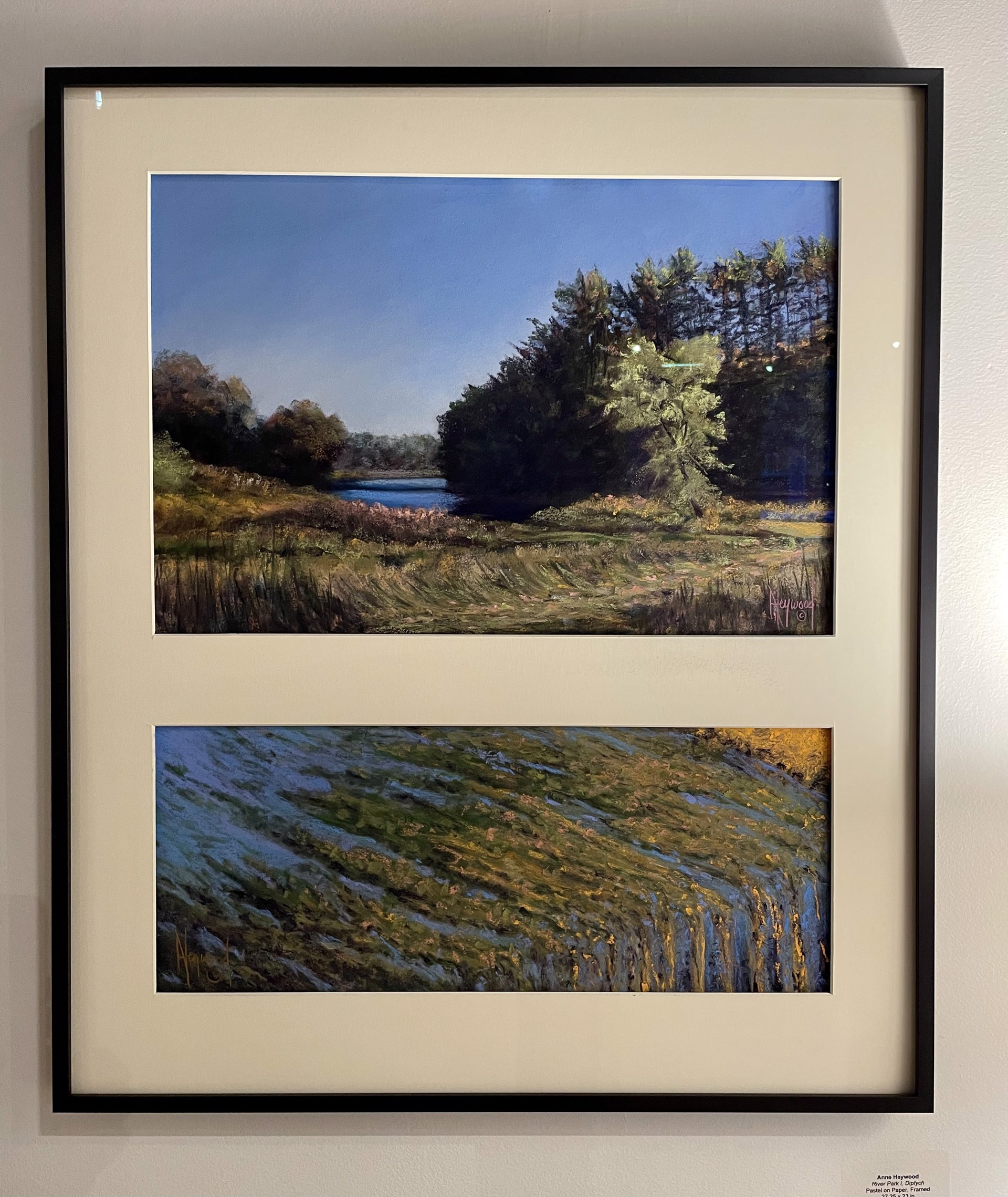 River Park I, Diptych by Anne Heywood