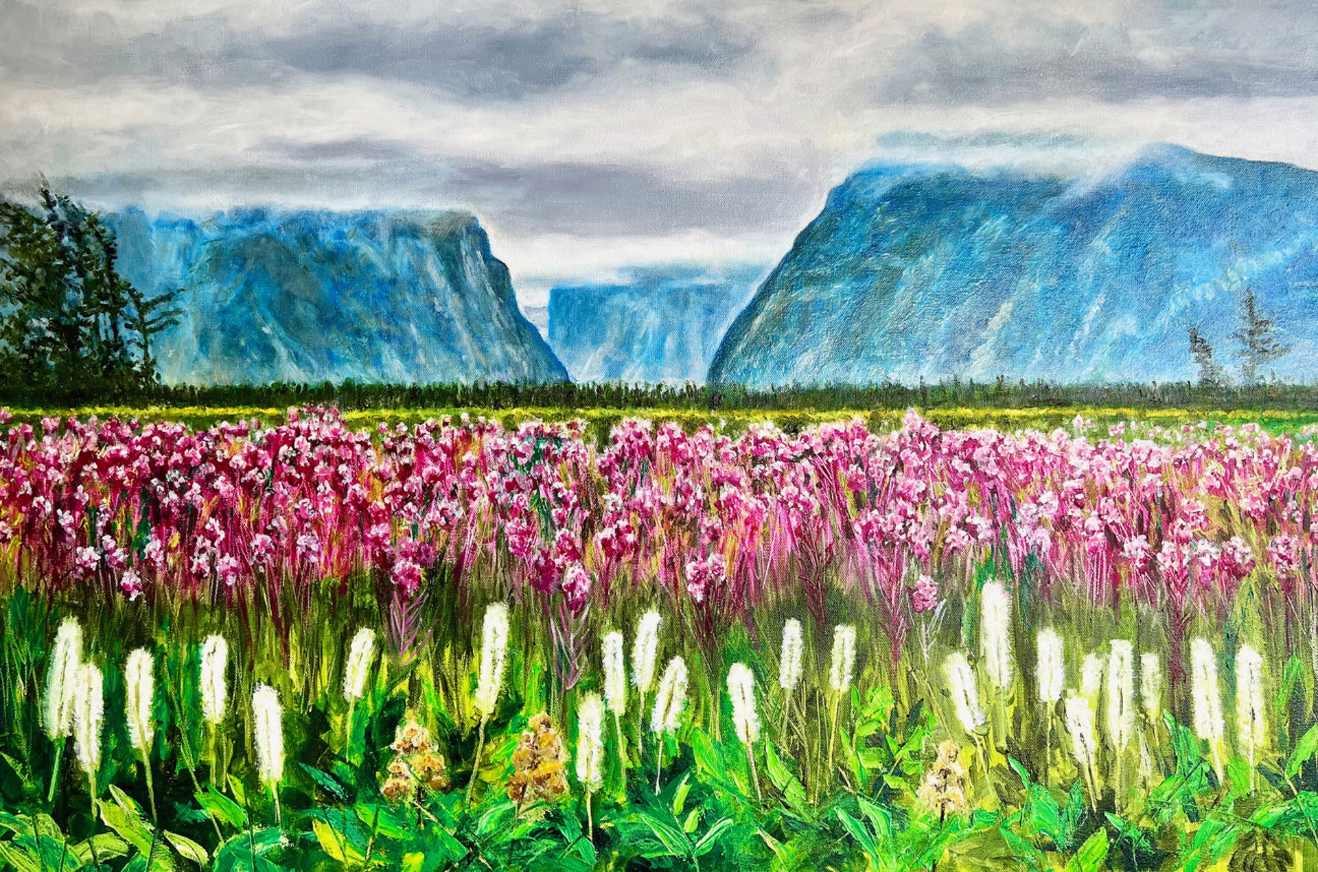 Approach to Western Brook Pond by Loreta Hume