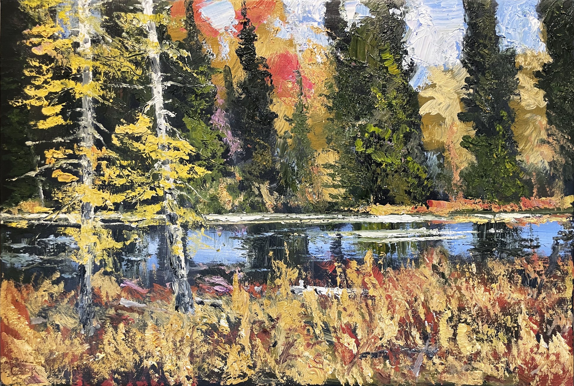 Beaver Pond Study - Autumn #3 by James Cook