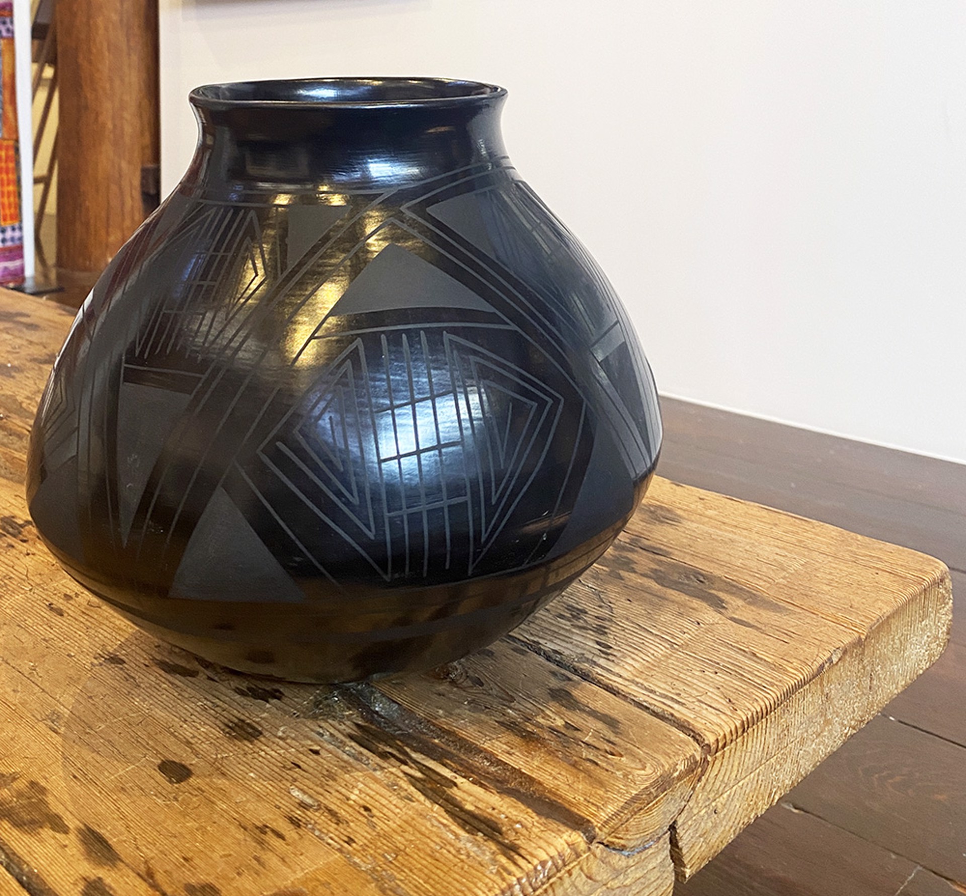 Mata Ortiz Blackware Pottery by Julio Silveira by Artist Unknown