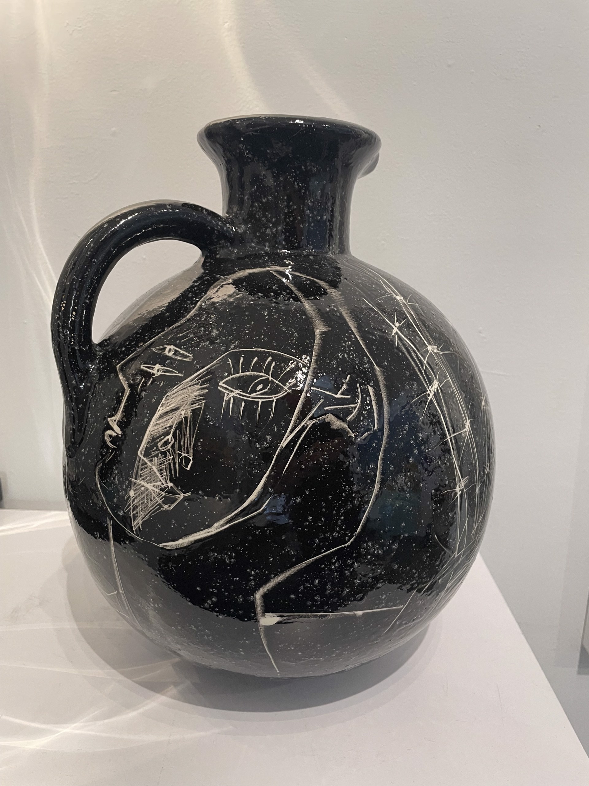 Black Ceramic Vase by Fredy Villamil