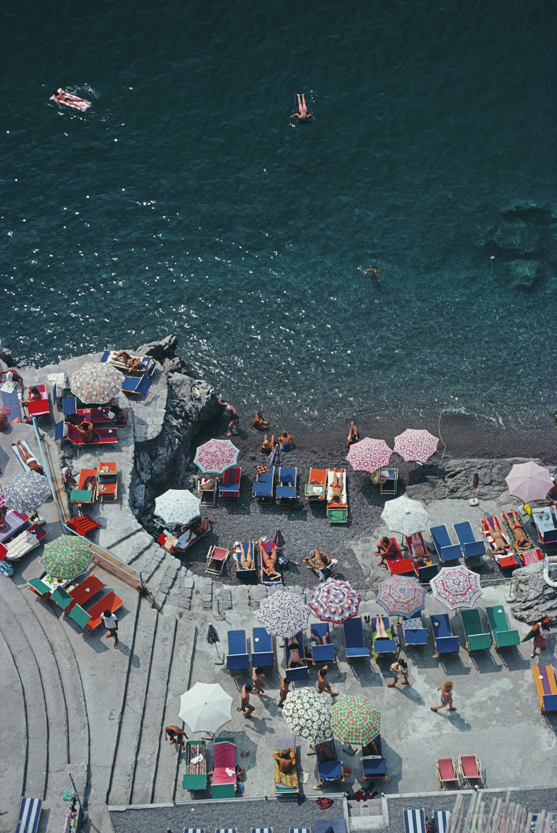 Positano Beach by Slim Aarons