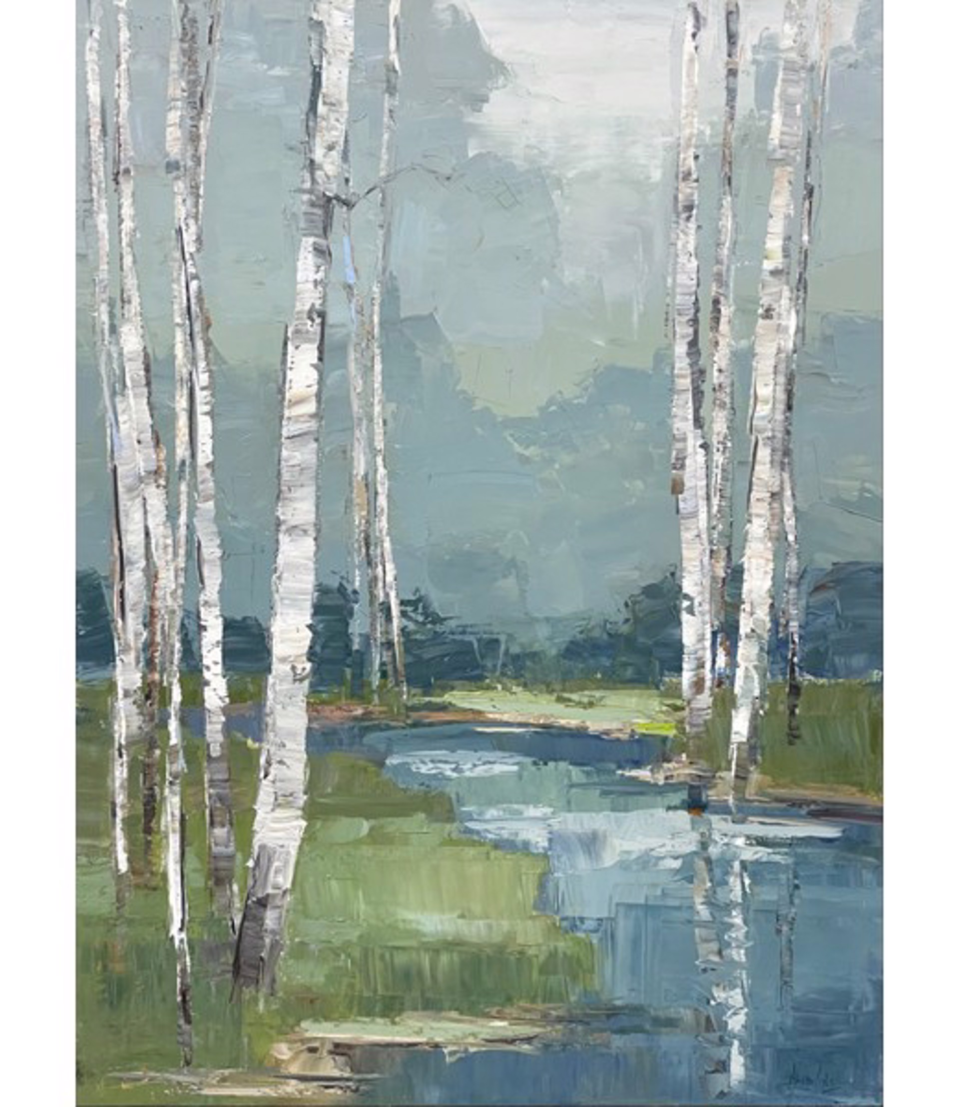 Birch Forest by Barbara Flowers