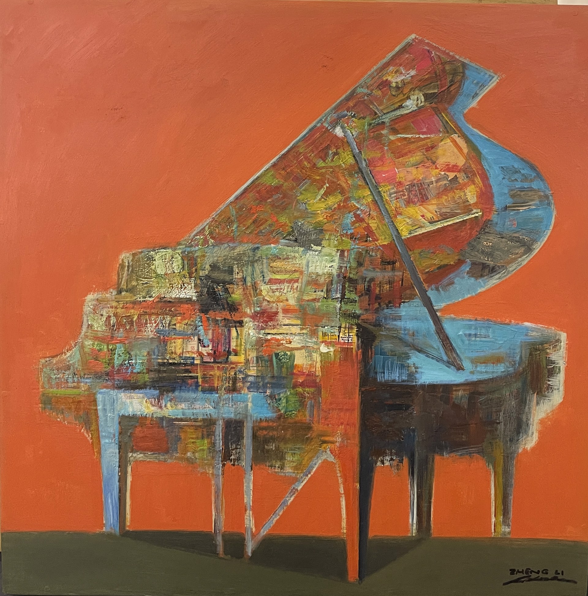 Piano Series Small Orange by ZHENG LI
