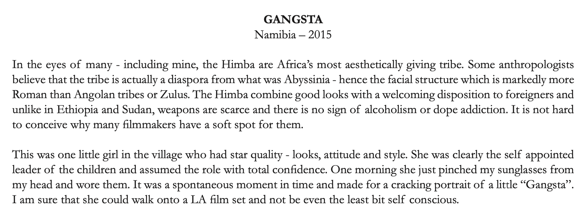 Gangsta by David Yarrow