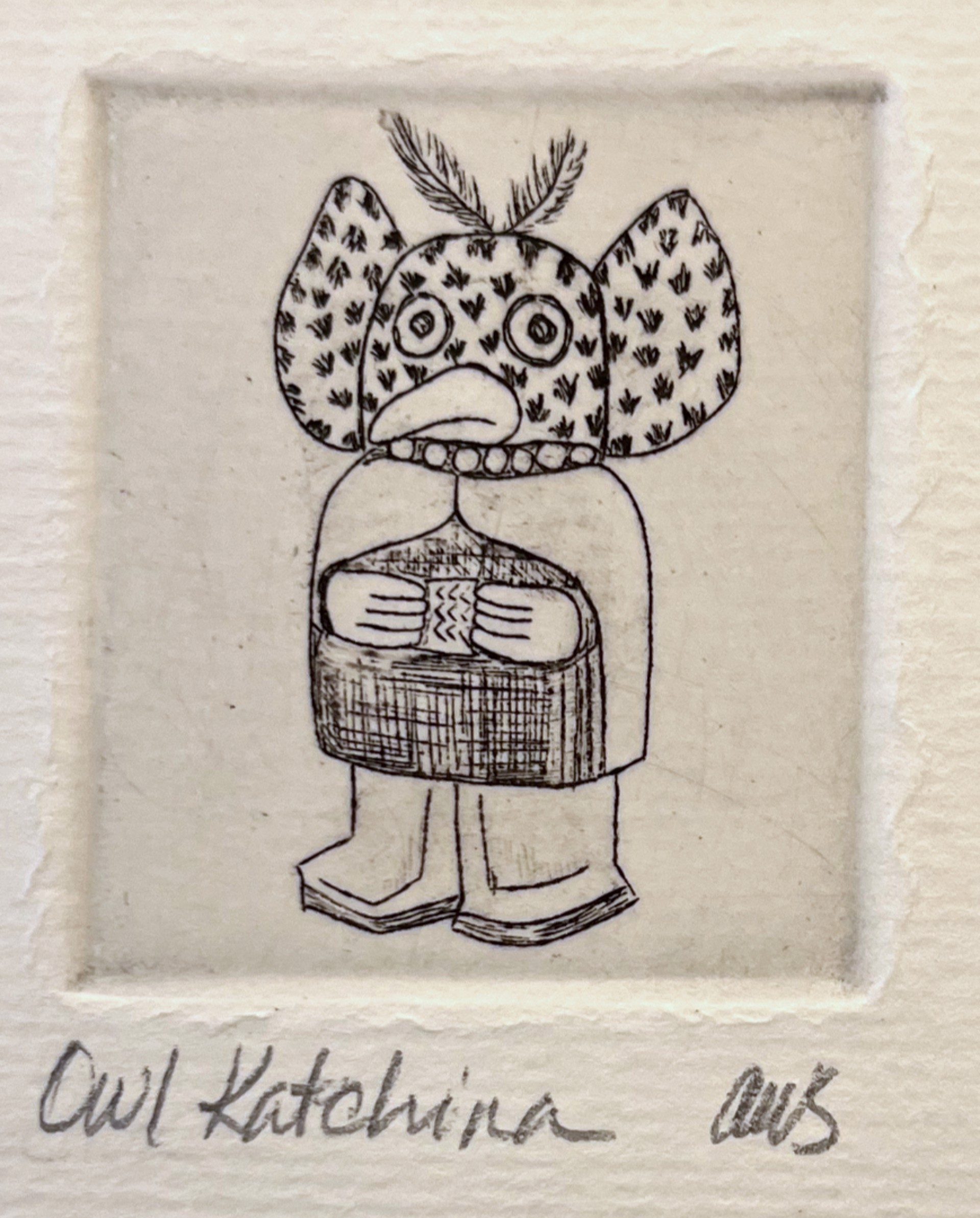 Owl Kachina by Anne Sawyer