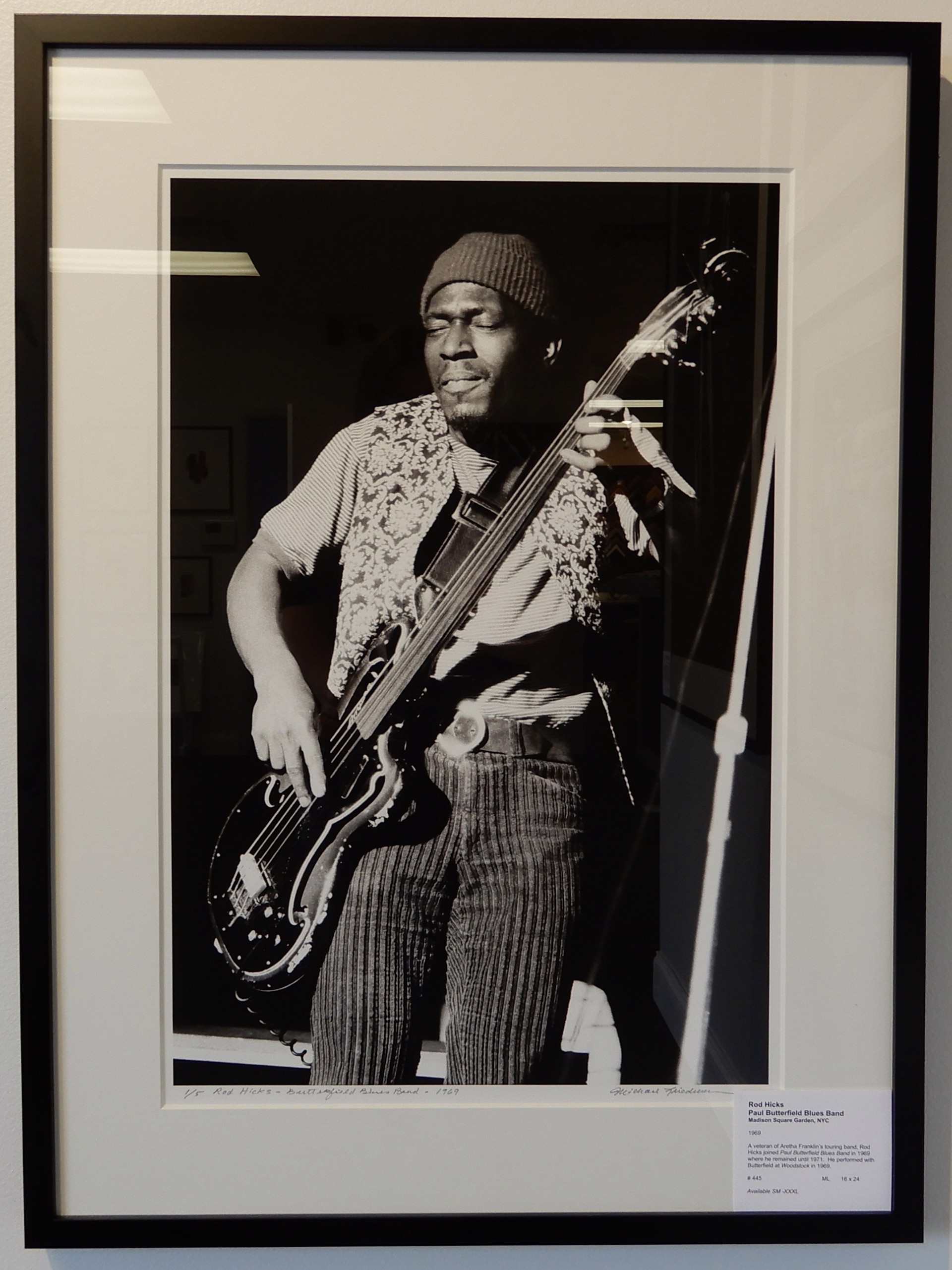 ROD HICKS, Paul Butterfield Blues Band, Madison Square Garden, NYC by Michael Friedman