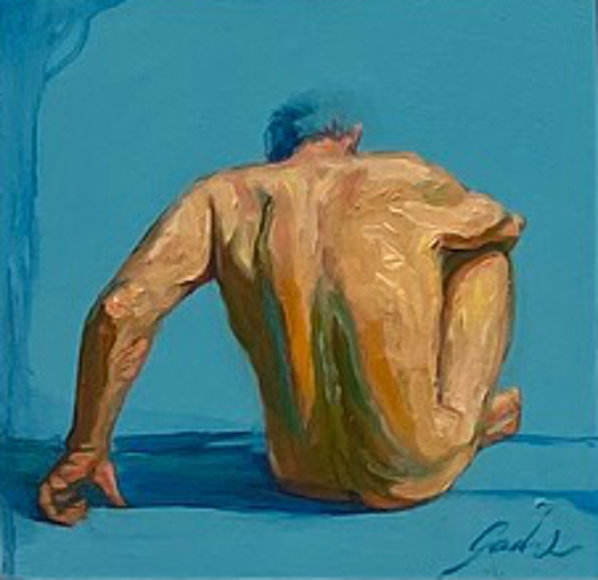 Blue Nude 14 by Carrie Jadus