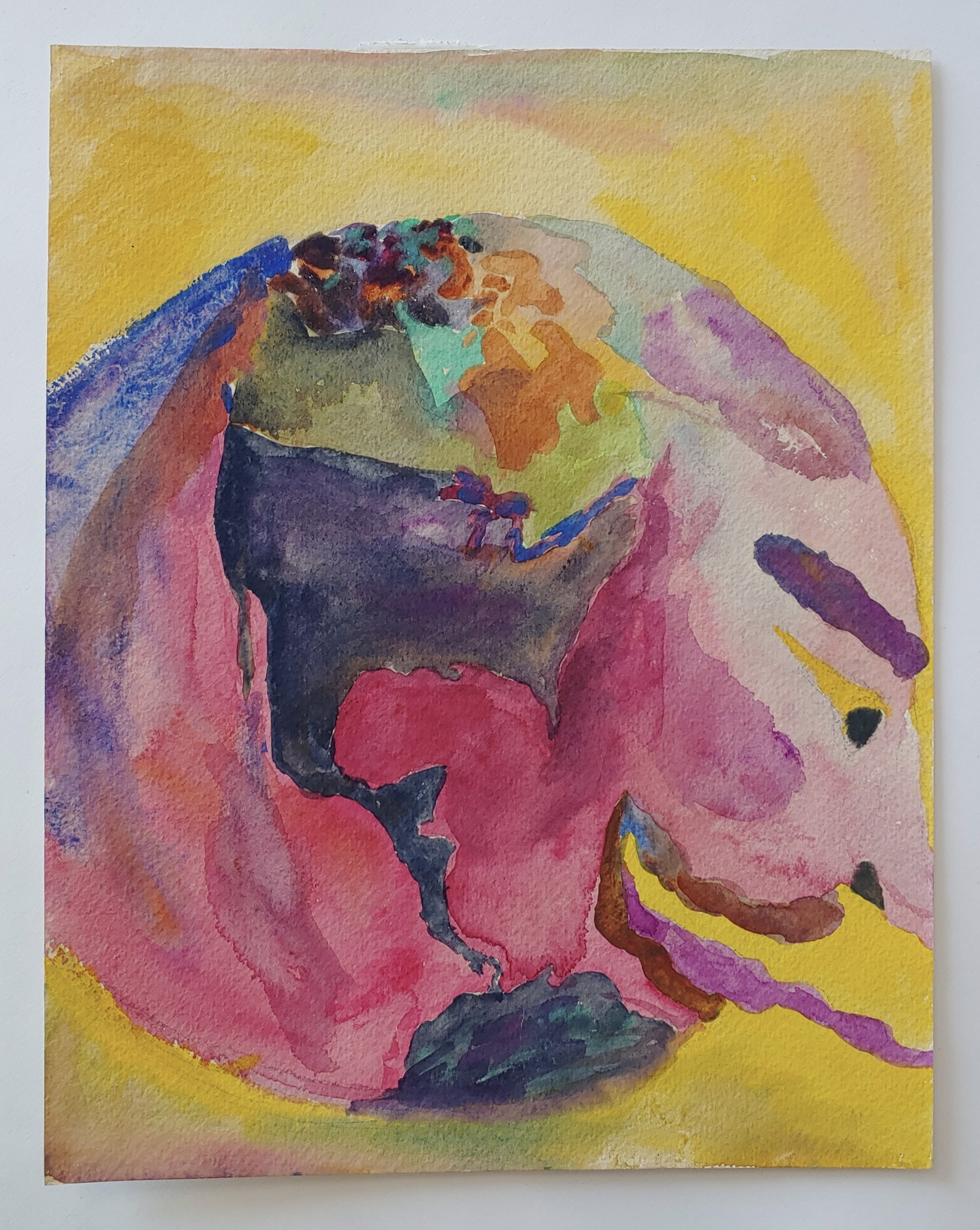 Abstract - Watercolor #3 (earth) by David Amdur