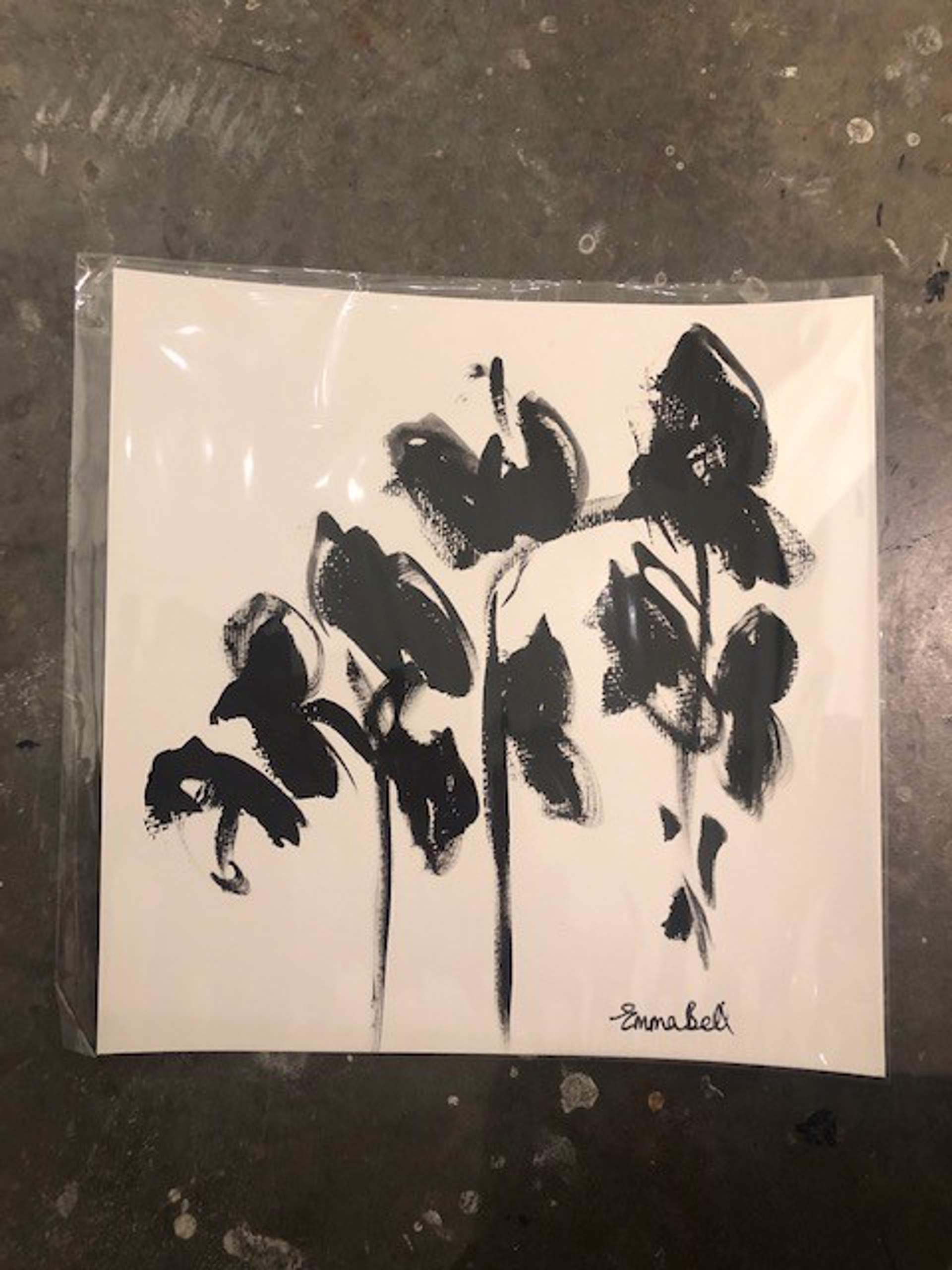 Black & White Orchids I by Emma Bell