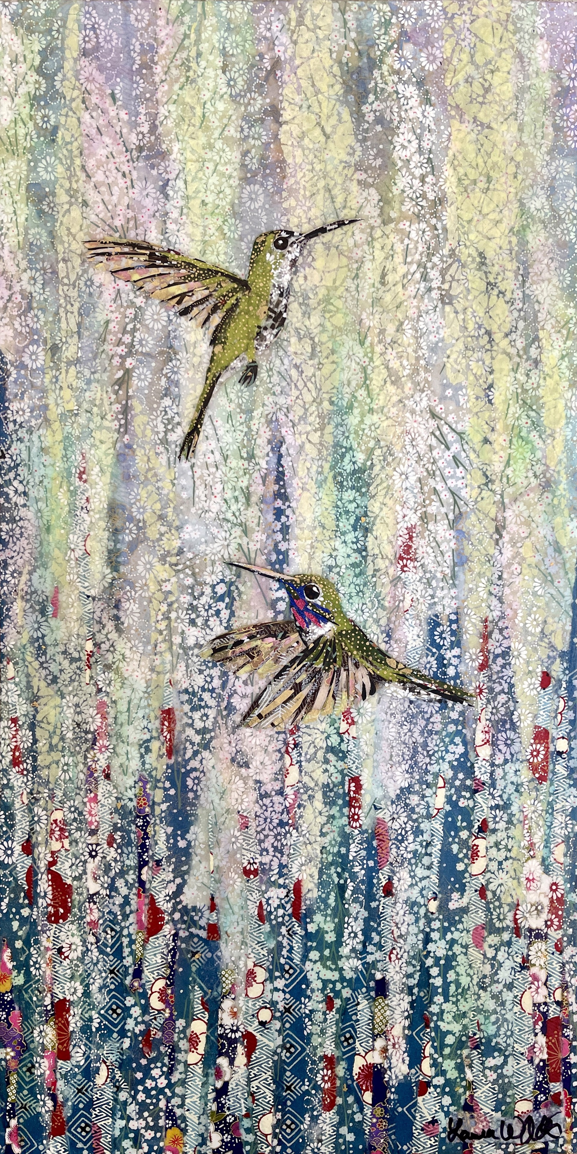 Hummingbird Pair I by Laura Adams