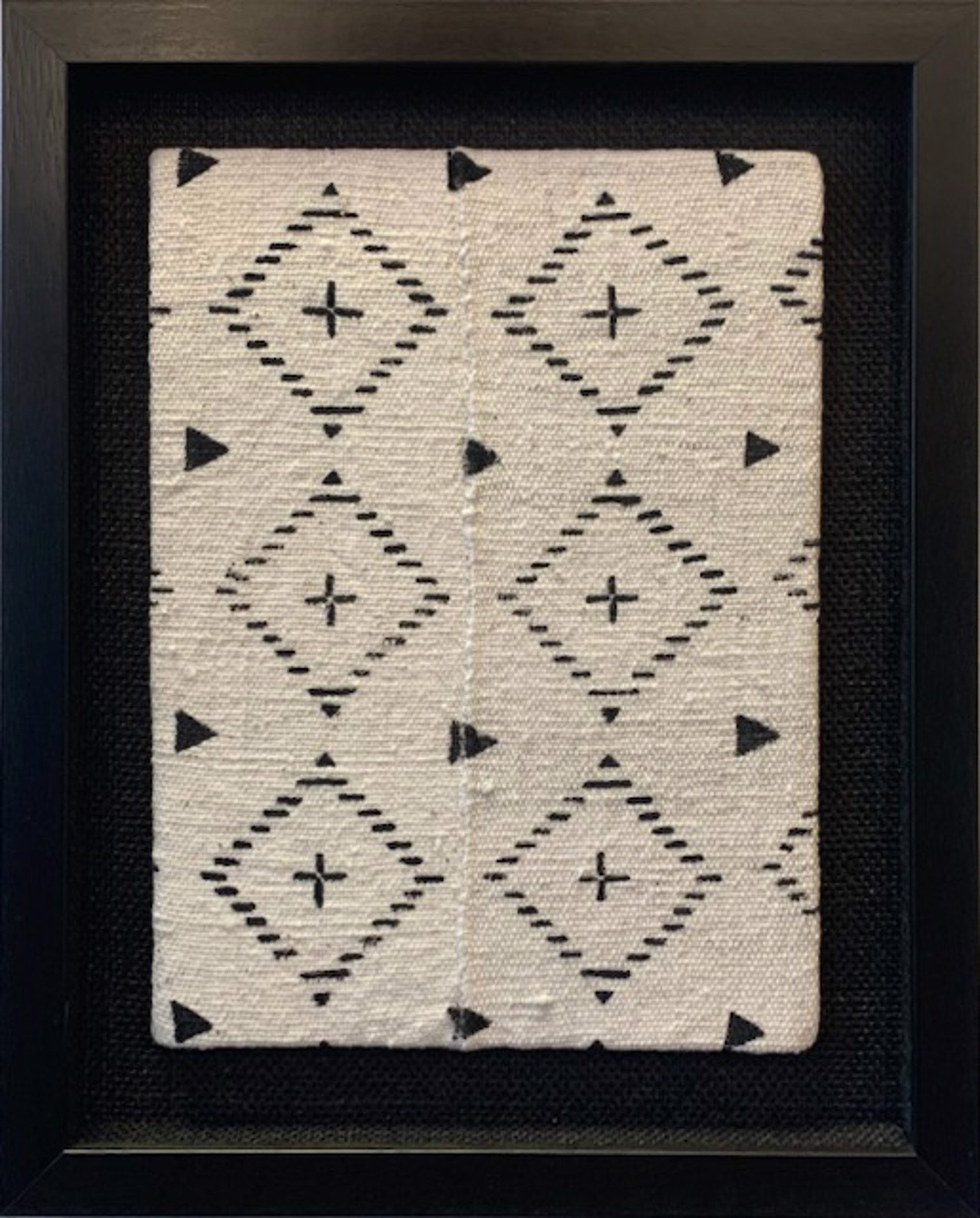 WHITE MAILAN MUDCLOTH I by Adams Galleries