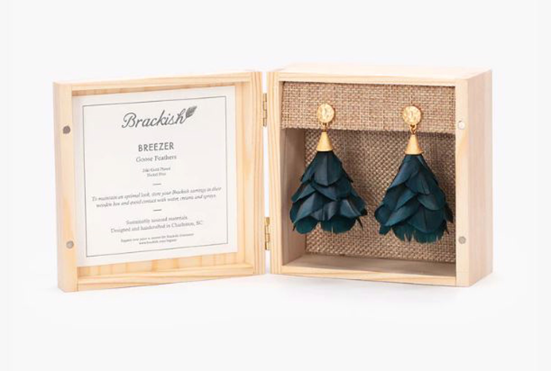 Breezer Petite Earrings - Goose by Brackish