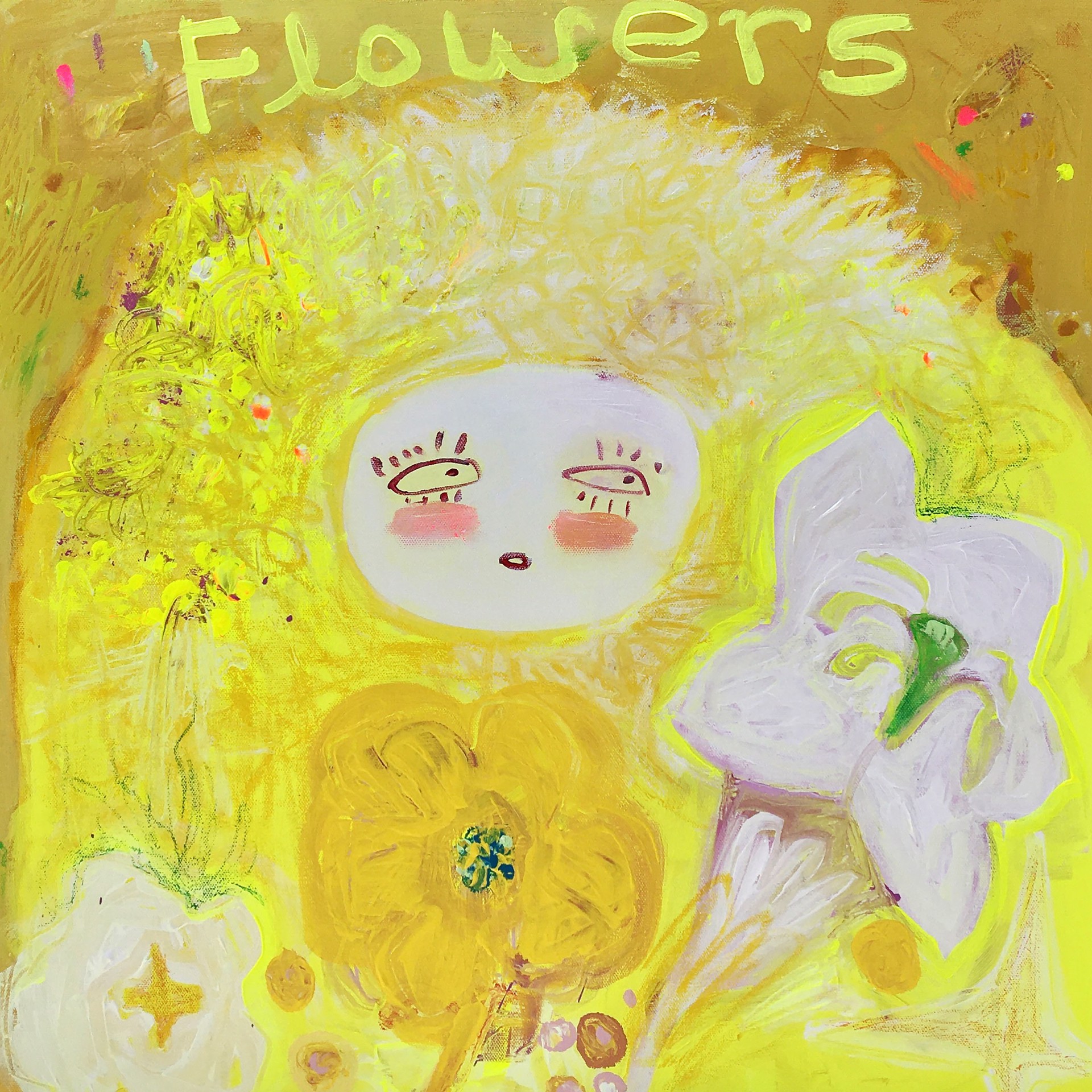 YELLOW FLOWERS MONSTER by FANNY NICOLE BRODAR