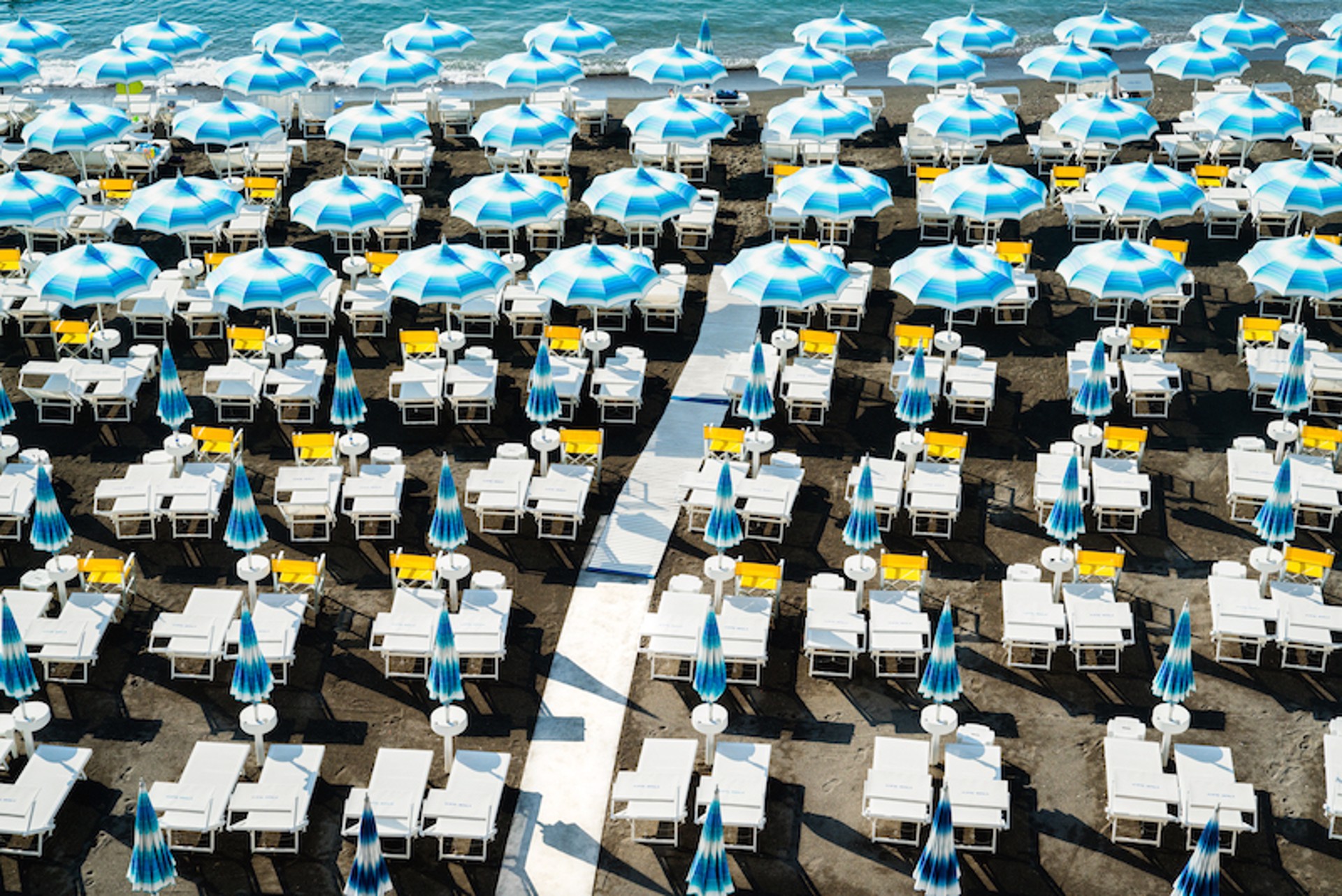 Amalfi Beach Club Umbrellas I by Peter Mendelson