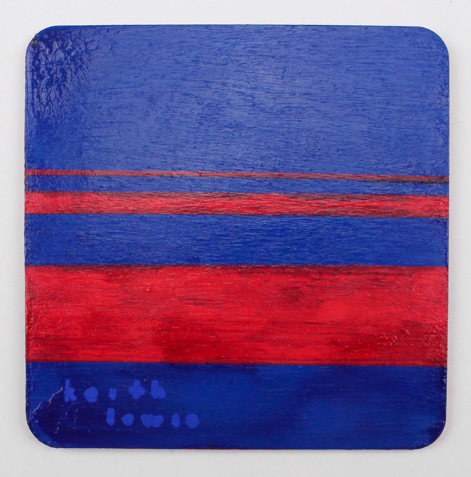 Red Stripes (1 Coaster) by Keith Lewis