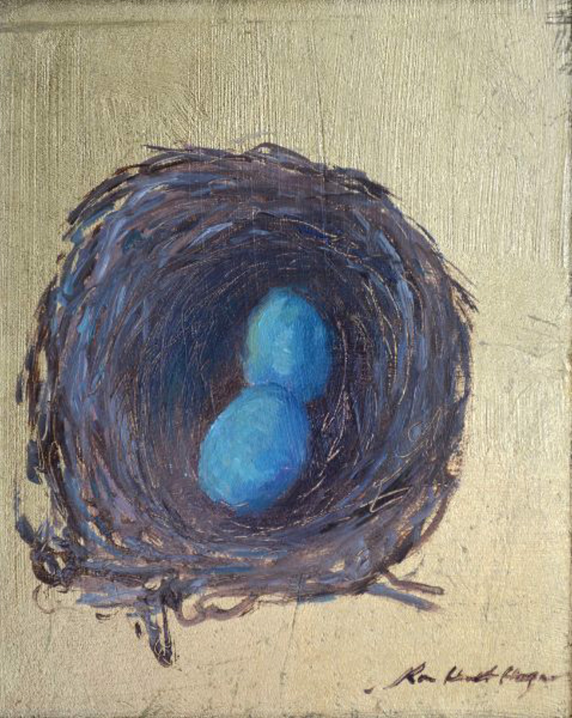 Two Eggs Just Before Easter by Karen Hewitt Hagan