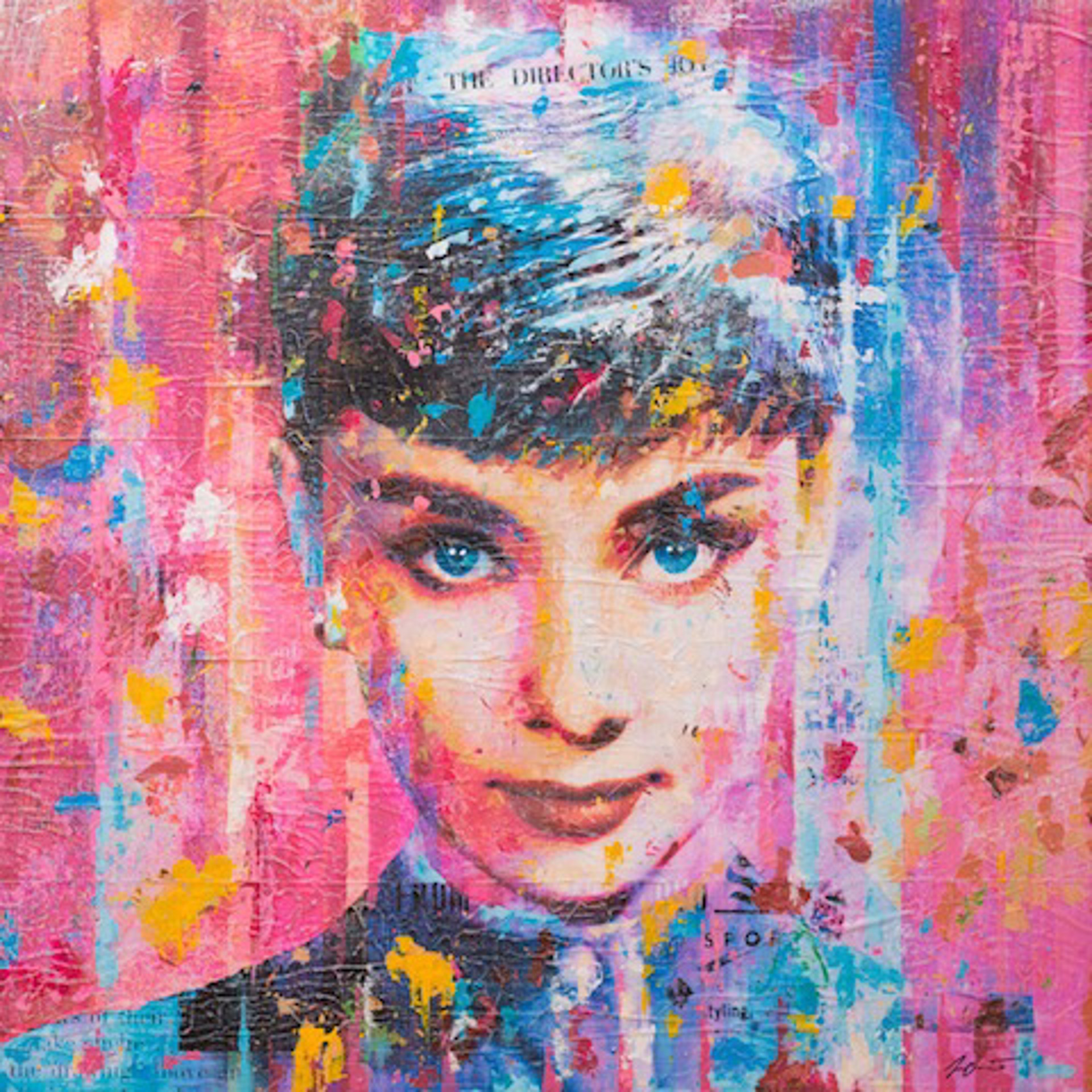 Audrey On Pink by Jon Davenport
