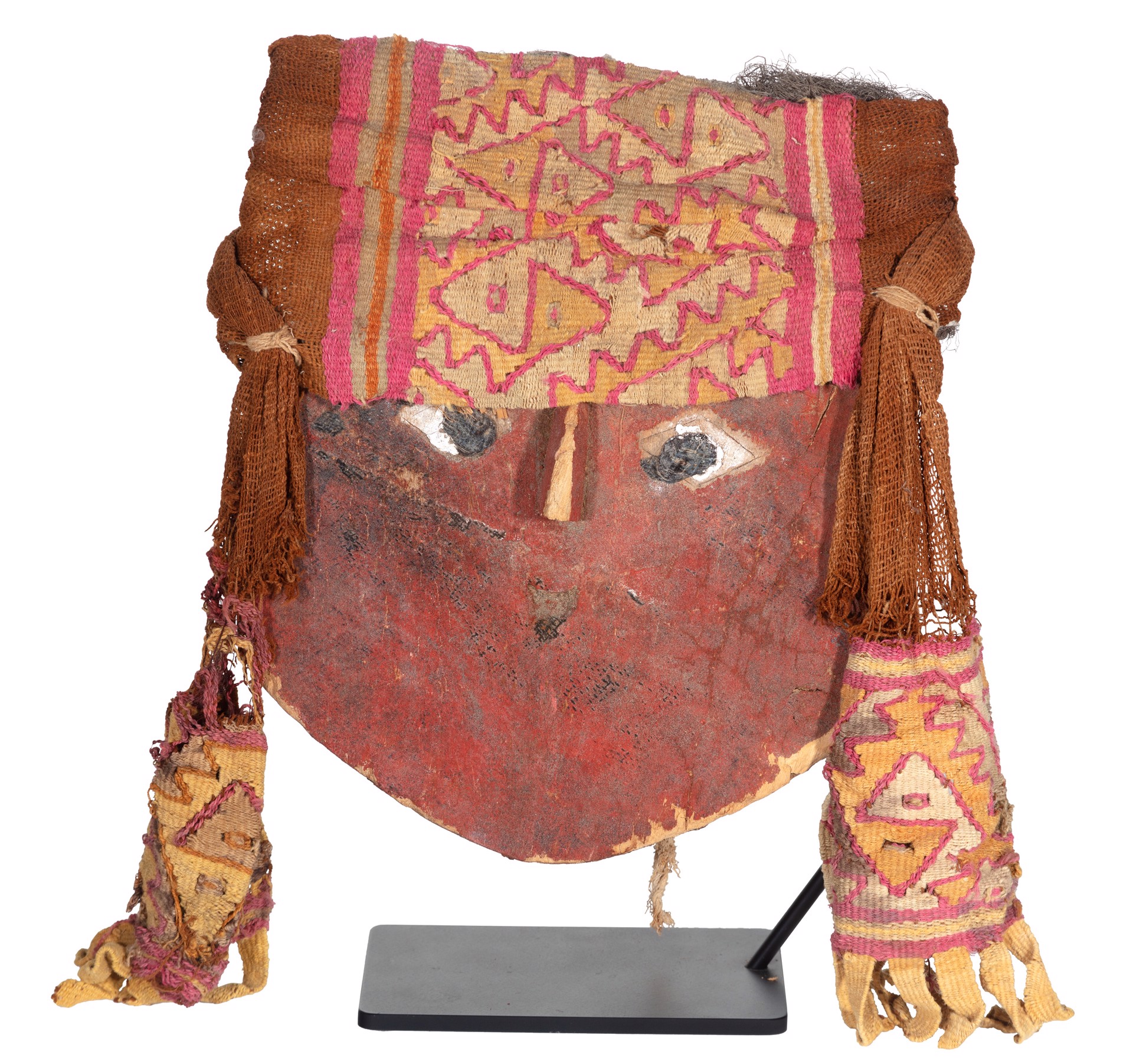 Chancay (Pre-Columbian) Mummy Bundle Mask by Peruvian