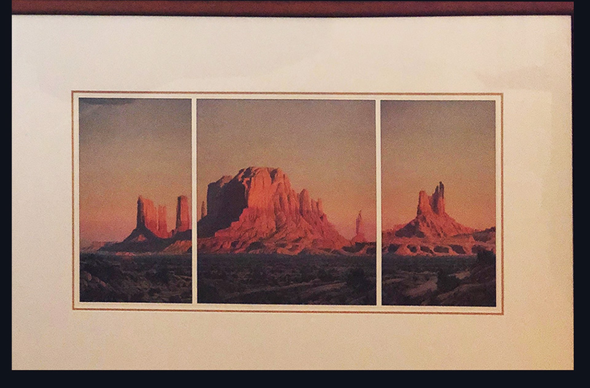 Cliff Triptych by Artist Unknown
