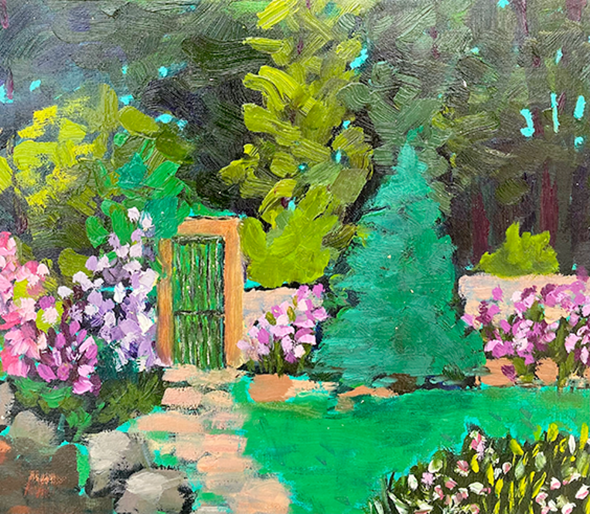 Into the secret garden by Sandy Tulloch - FRAMED by Students of Gordon Harrison
