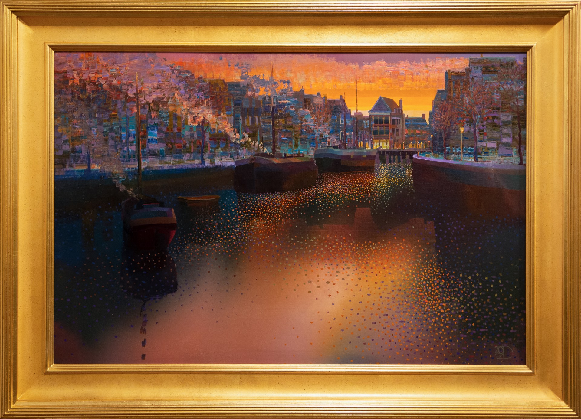 Old Harbor Town by Ton Dubbeldam