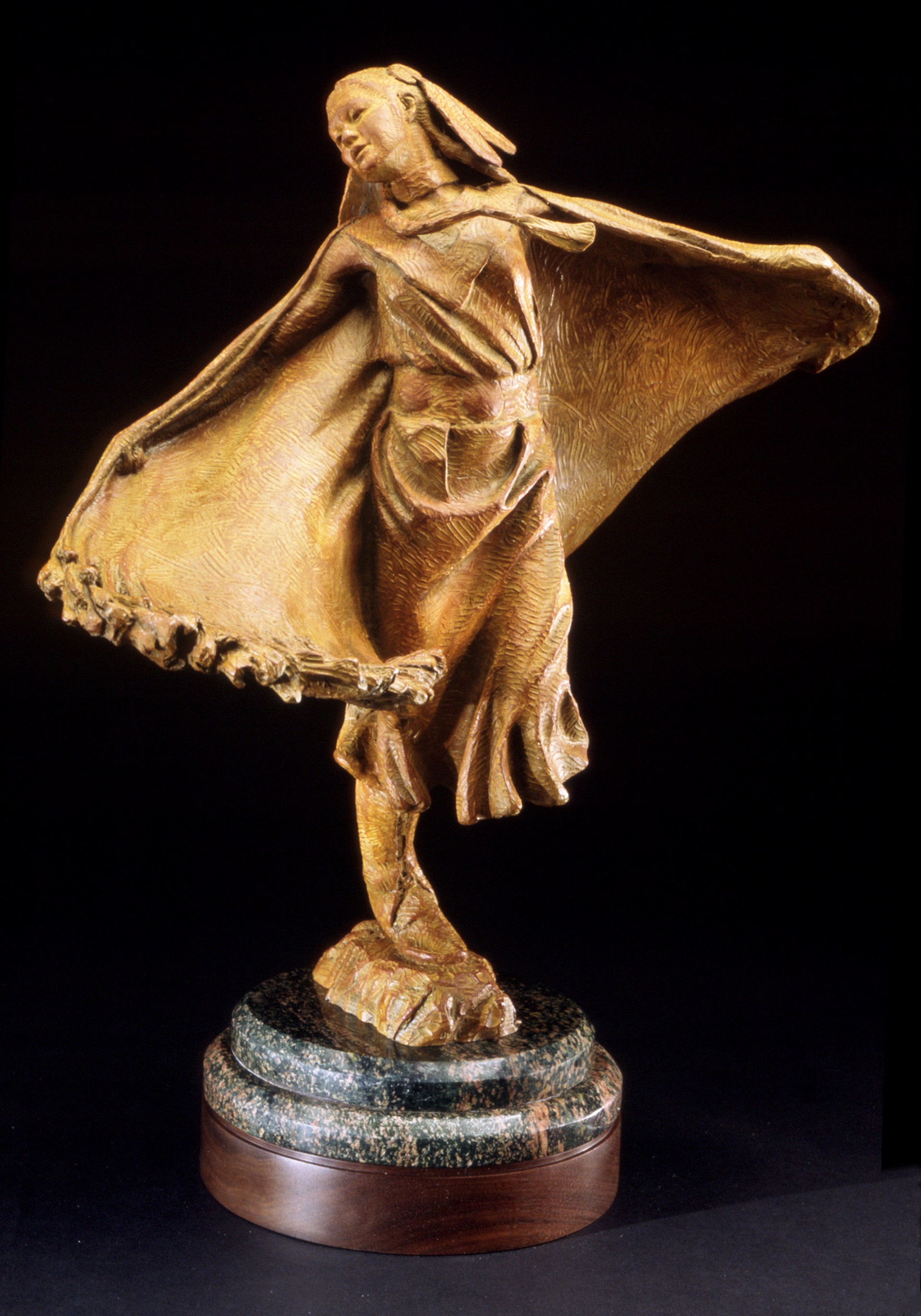 Fancy Shawl Dancer (Half Life-Sized) by Barry Eisenach