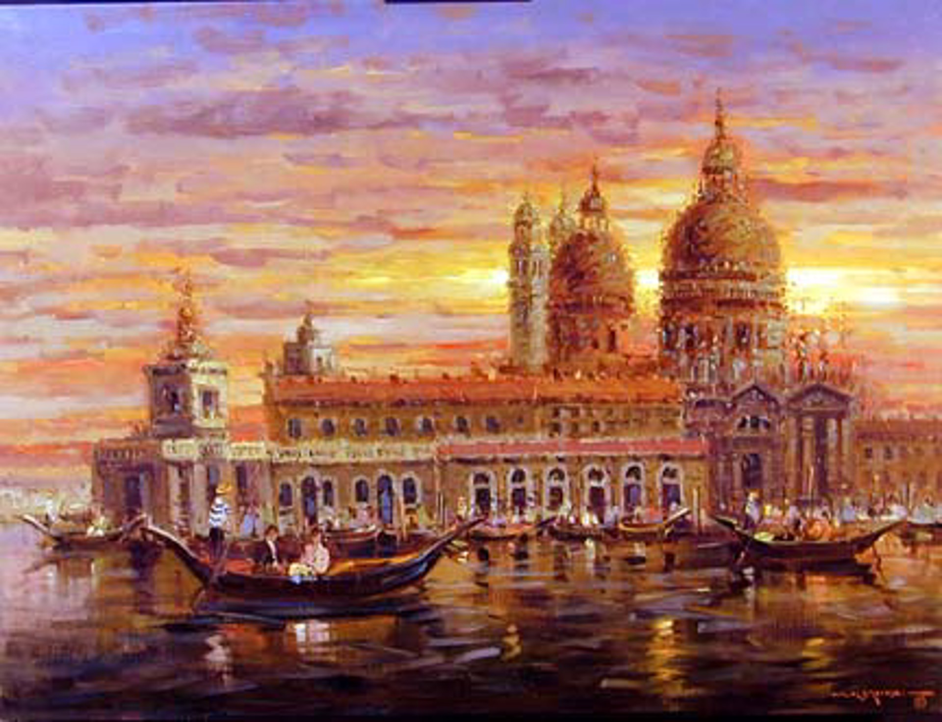 Venetian Sunset by Mostafa Keyhani