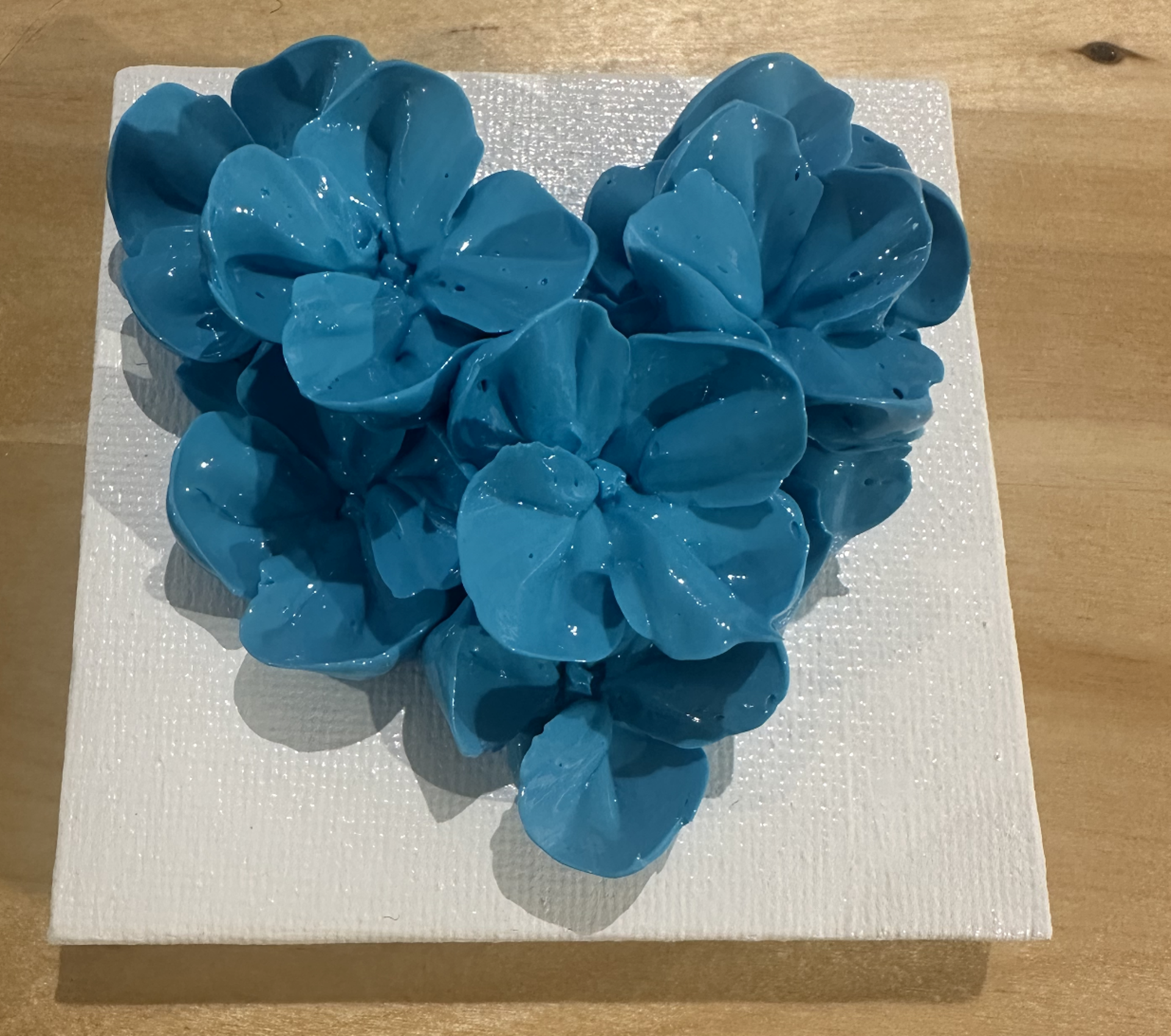 Mini Heart Turquoise by Christine Tonolini