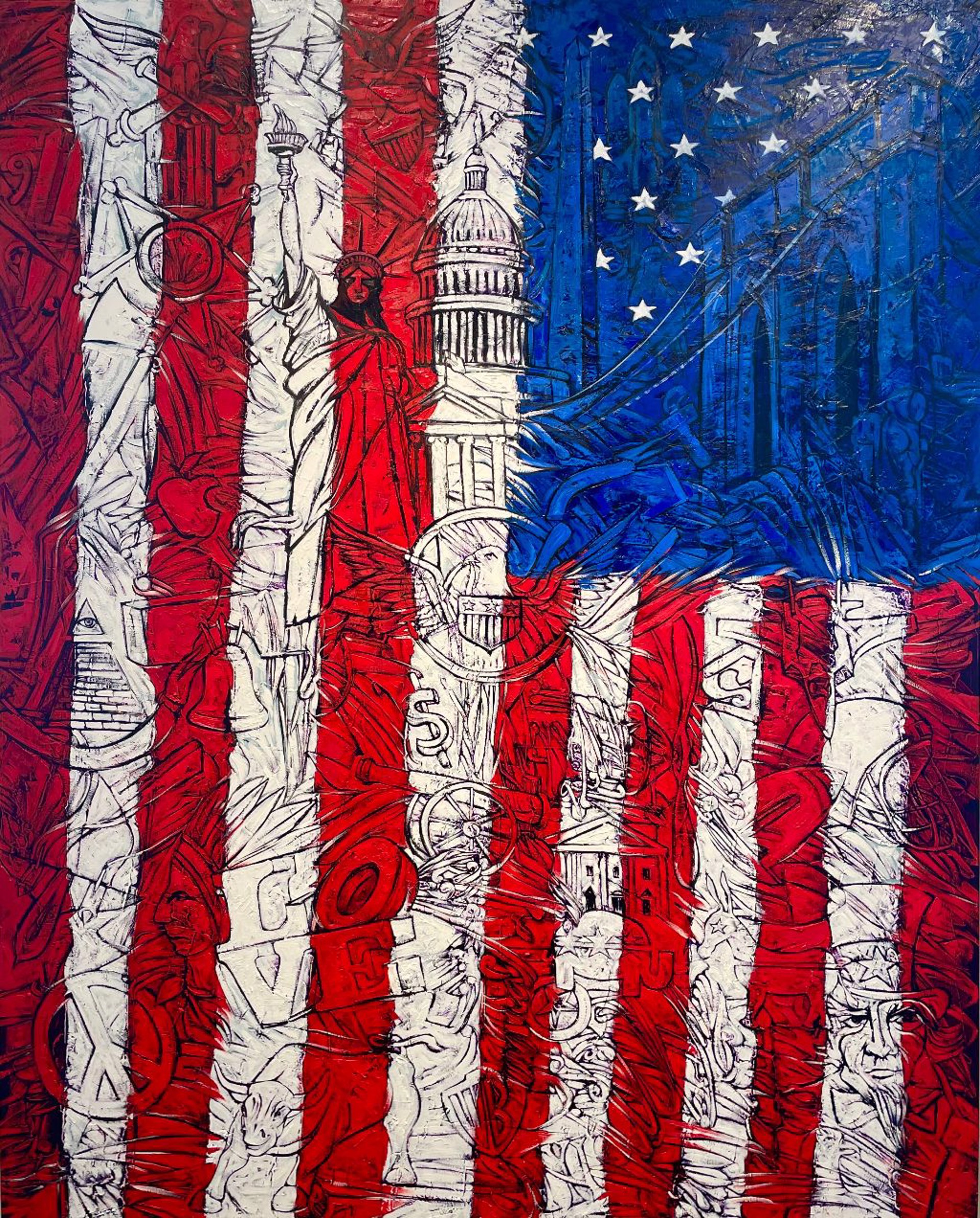 The Stars and Stripes, Old Glory, The Star Spangled Banner by Fredy Villamil