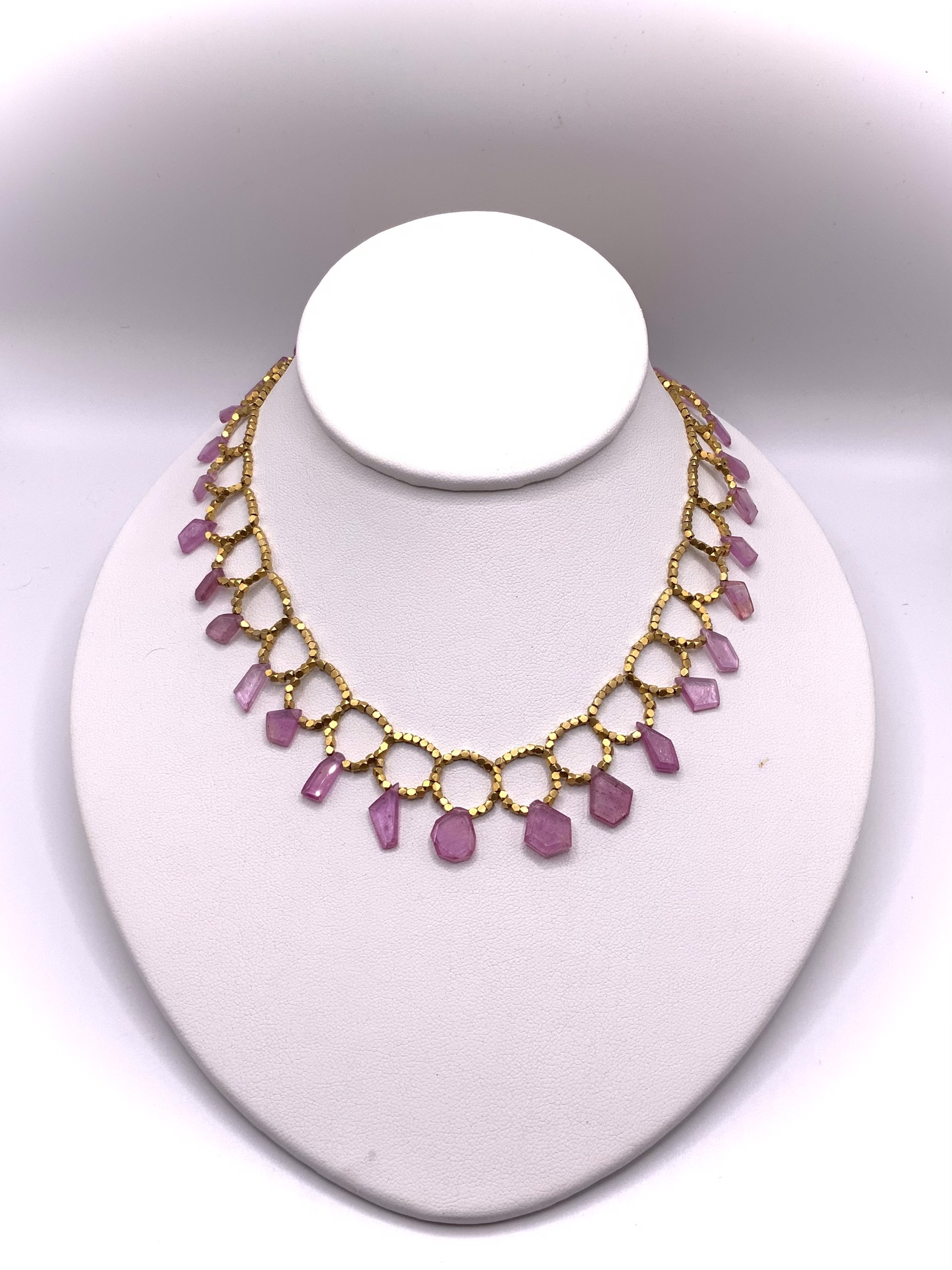 Entwine- Pink Sapphire Slices by Mara Labell