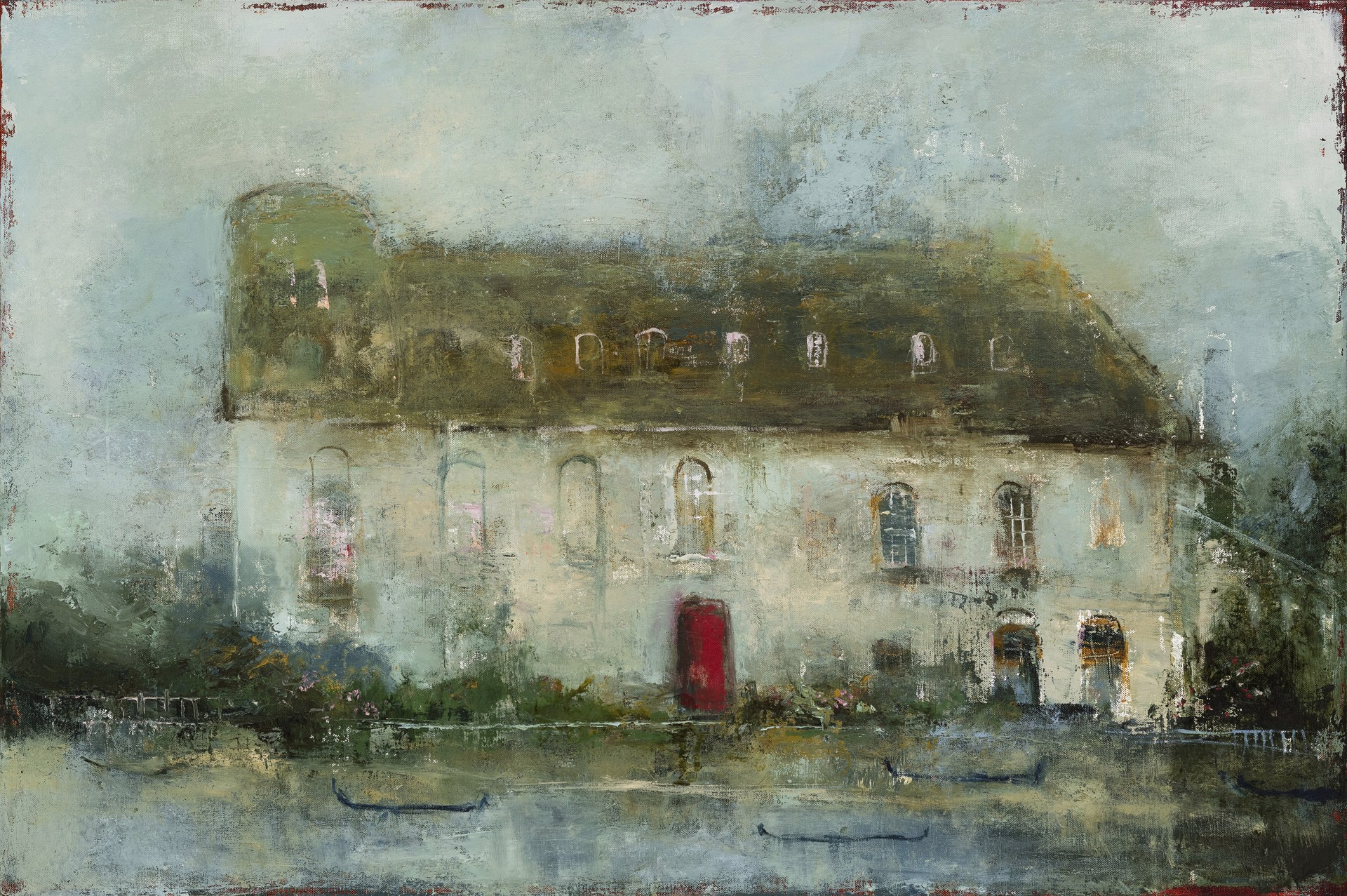 The fog robs its back upon the window-panes by France Jodoin
