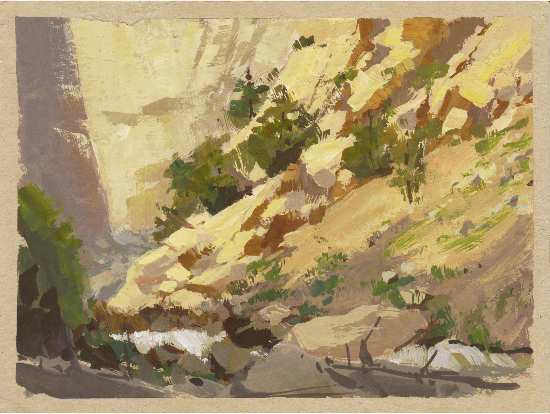 041 - Plein Air-Boulder Falls, CO by Judd Mercer