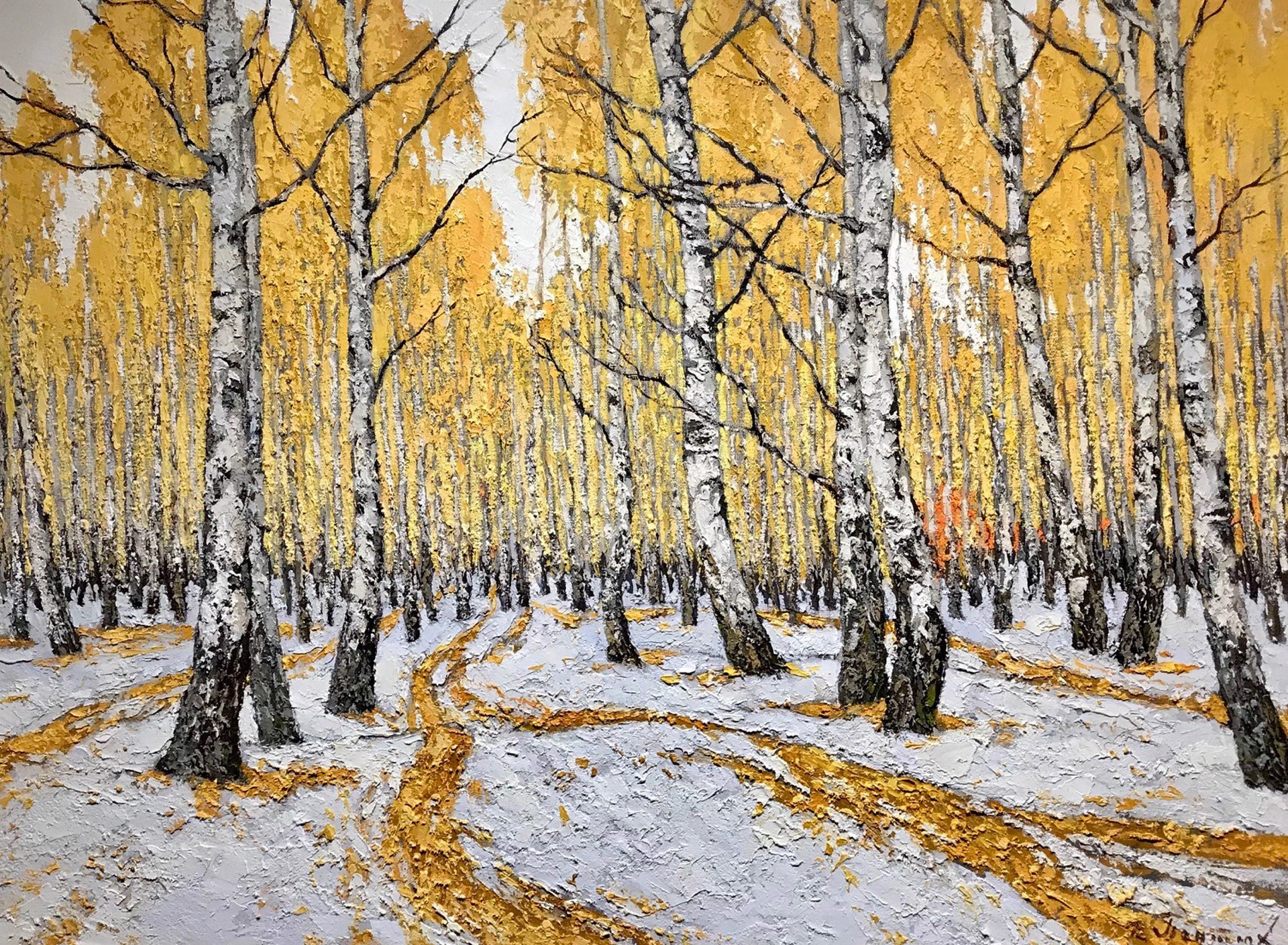 Snow in September by Vladimir Pentjuh
