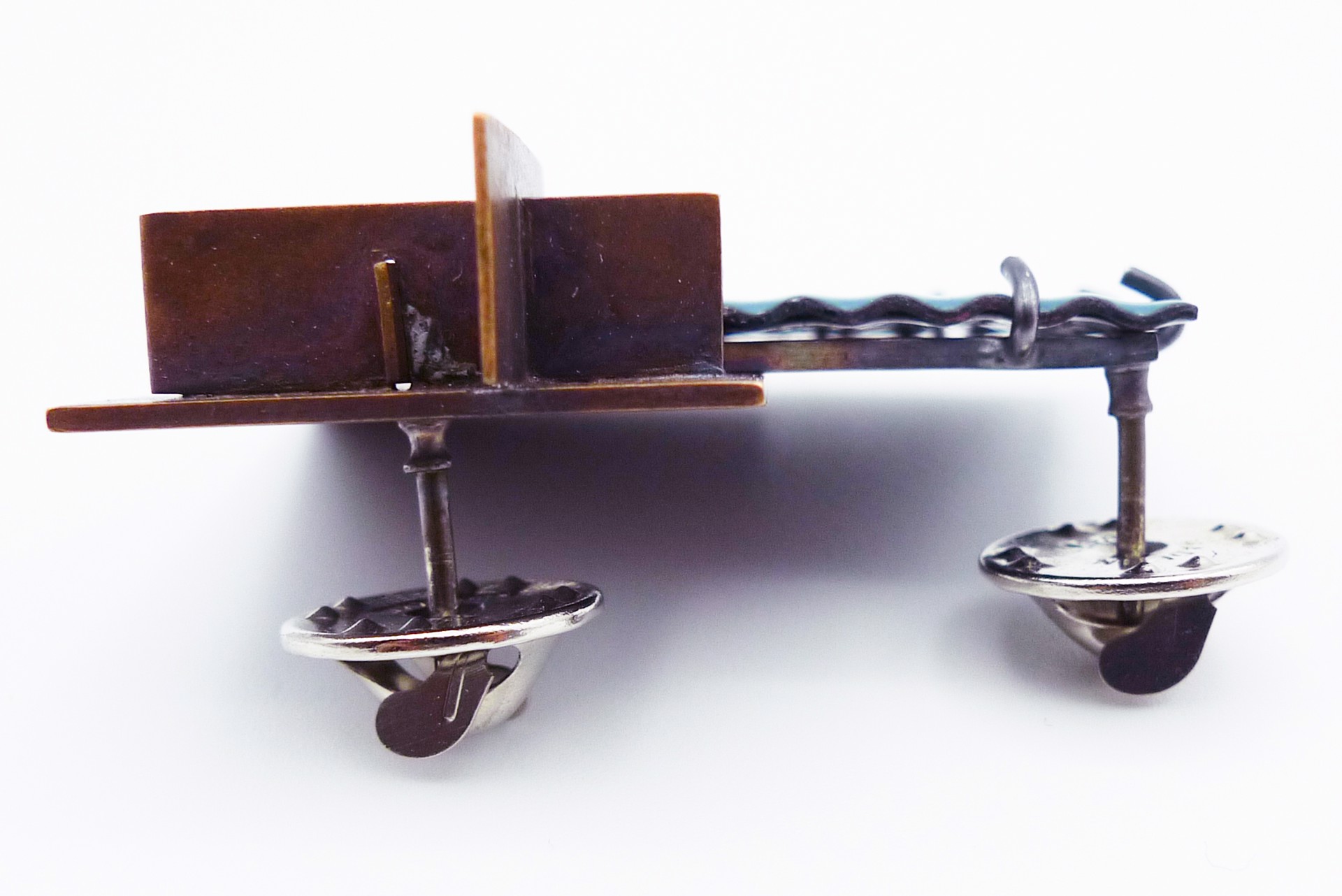 Bronze Box Brooch by Lauren Markley