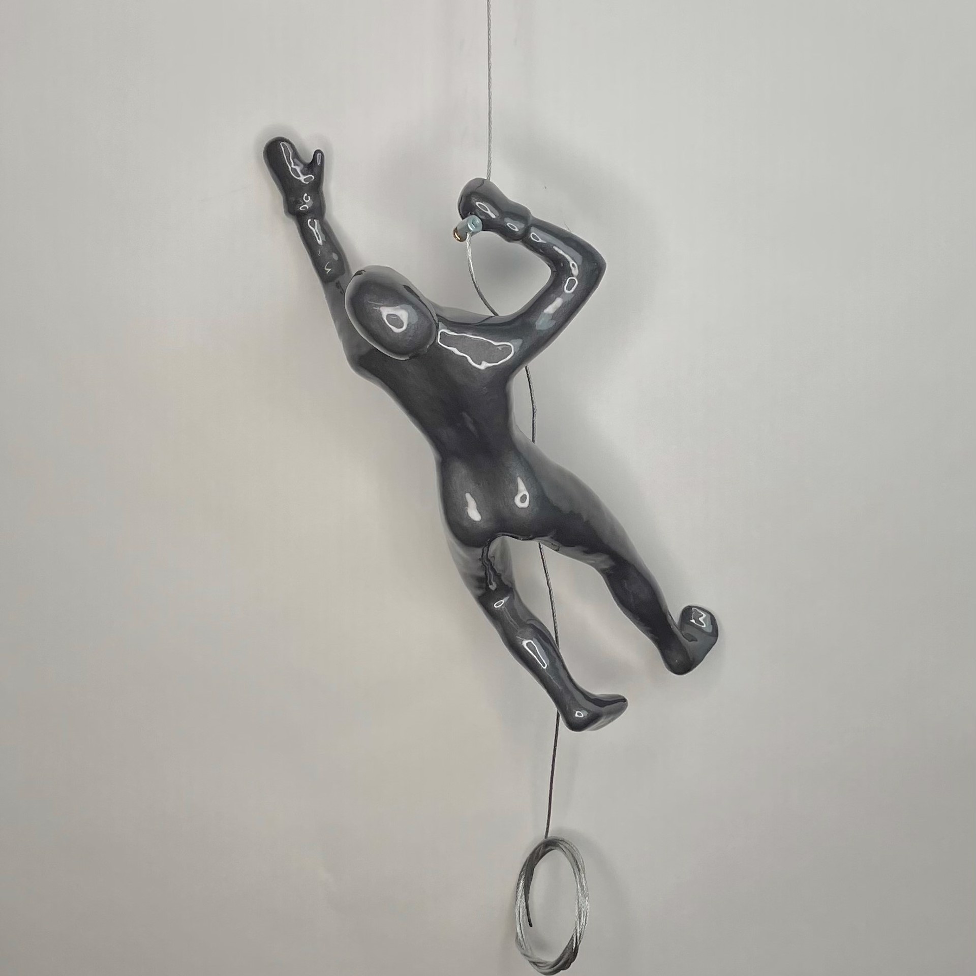 Male Climber 4-J ~ Position 4 in Color Pewter by Ancizar Marin