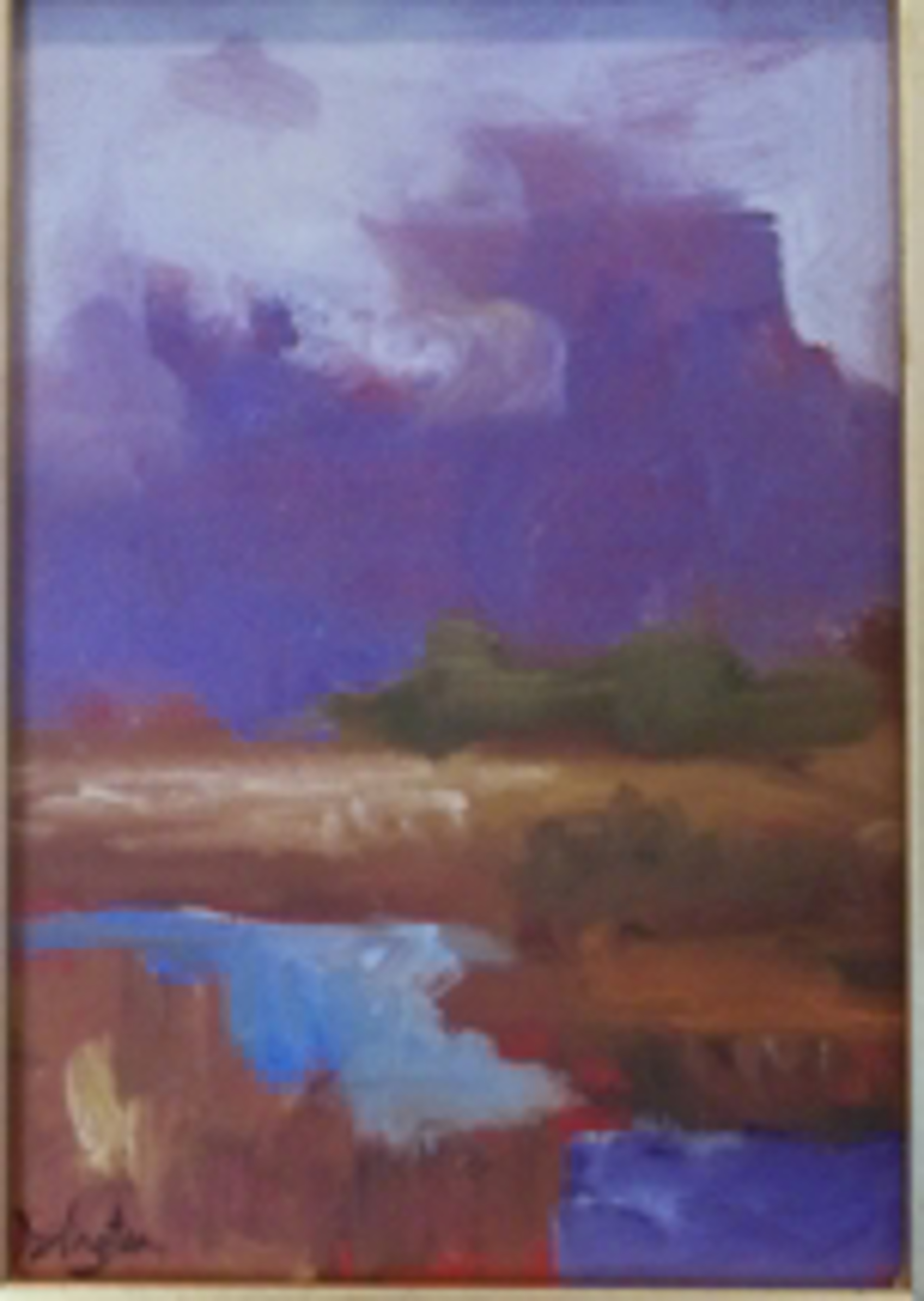 Violet Clouds Over Marsh by Jim Darlington