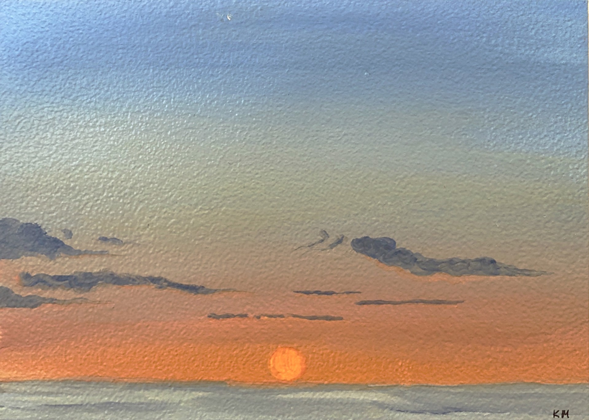 Covid Sunset with Venus by Kristin Malin